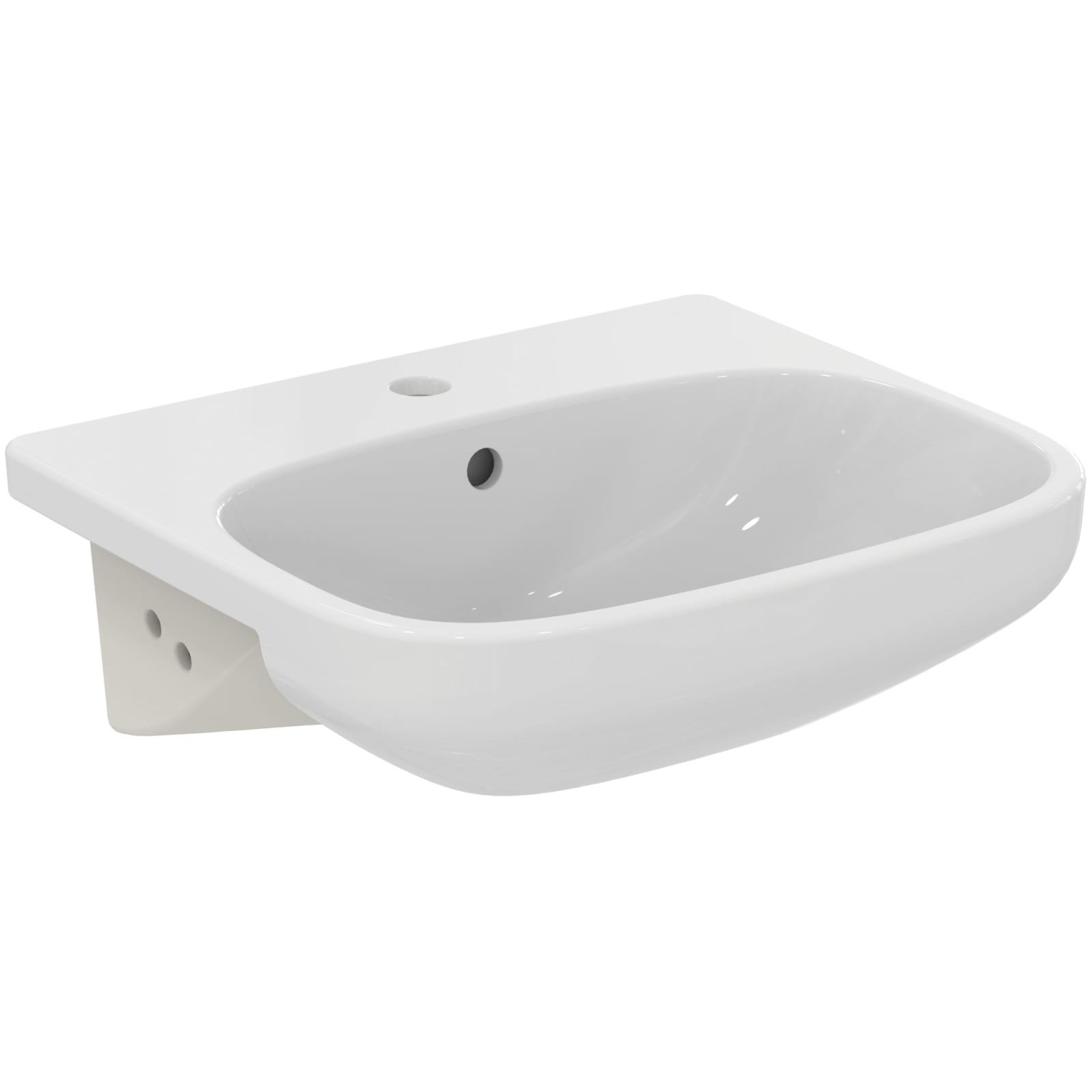 I.LIFE A | HALFINBOUWWASTAFEL 500X440X170 MM GL WIT, 1 KG MET OL