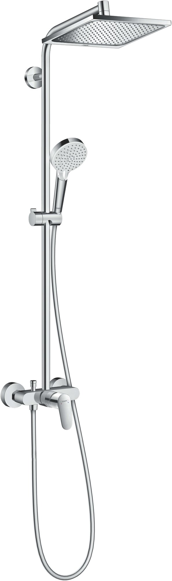Hansgrohe Crometta E 240 1jet showerpipe met eengreeps mengkraan