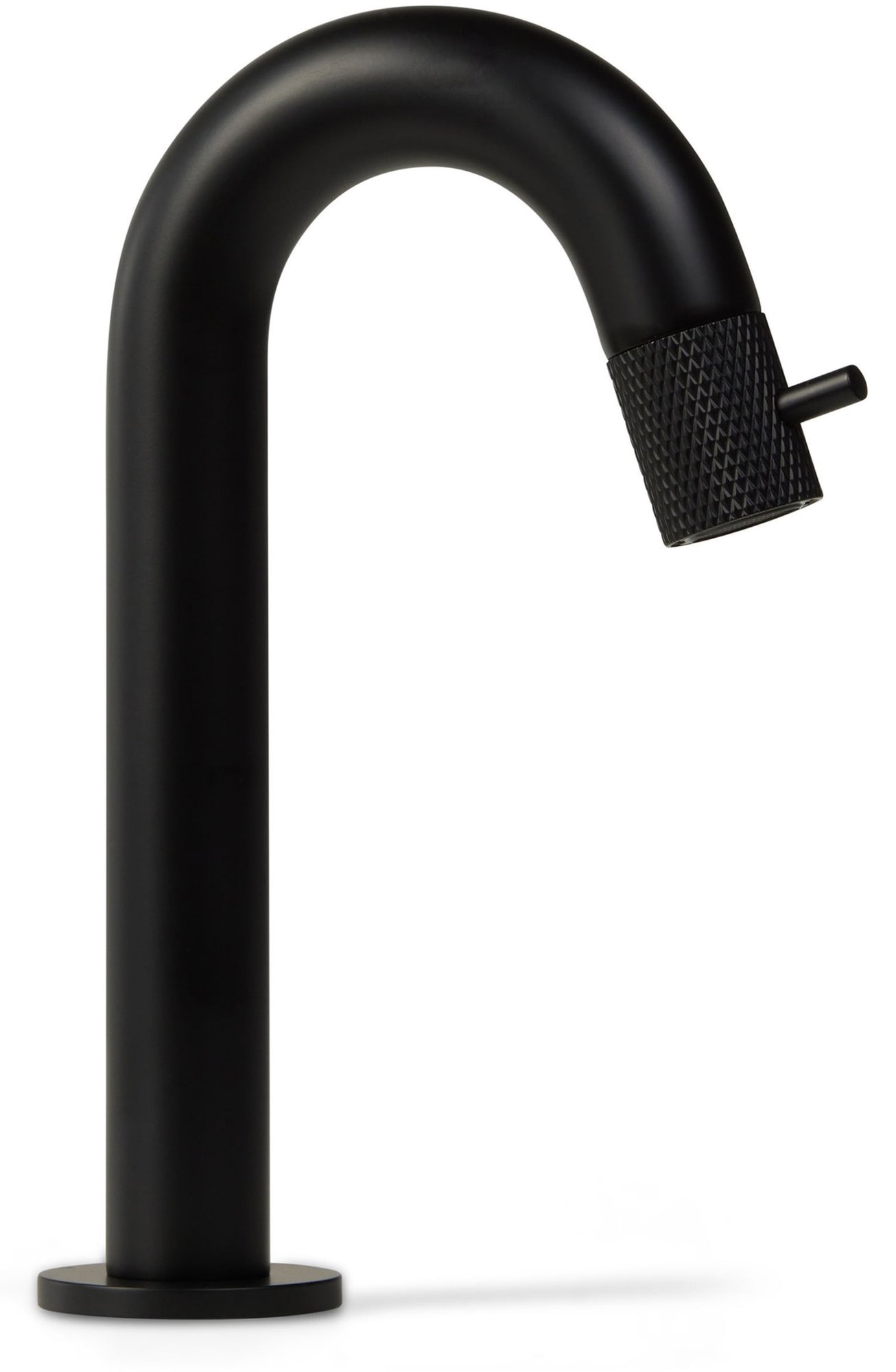 Blue Label Viby facet fonteinkraan laag model, mat zwart thumbnail 3