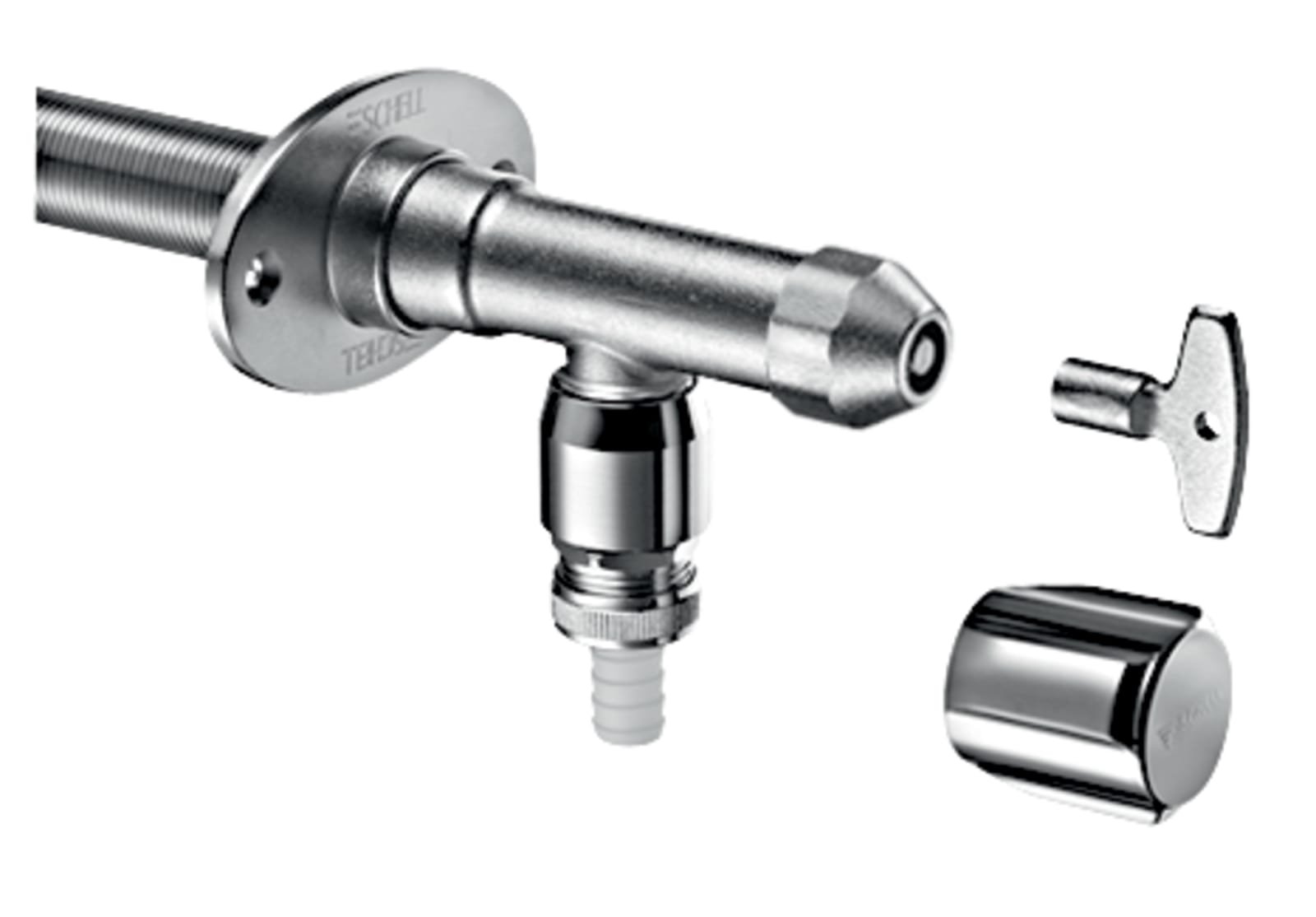 SL Vorstvrije buitenkraan POLAR II Set, installatieset, met RB