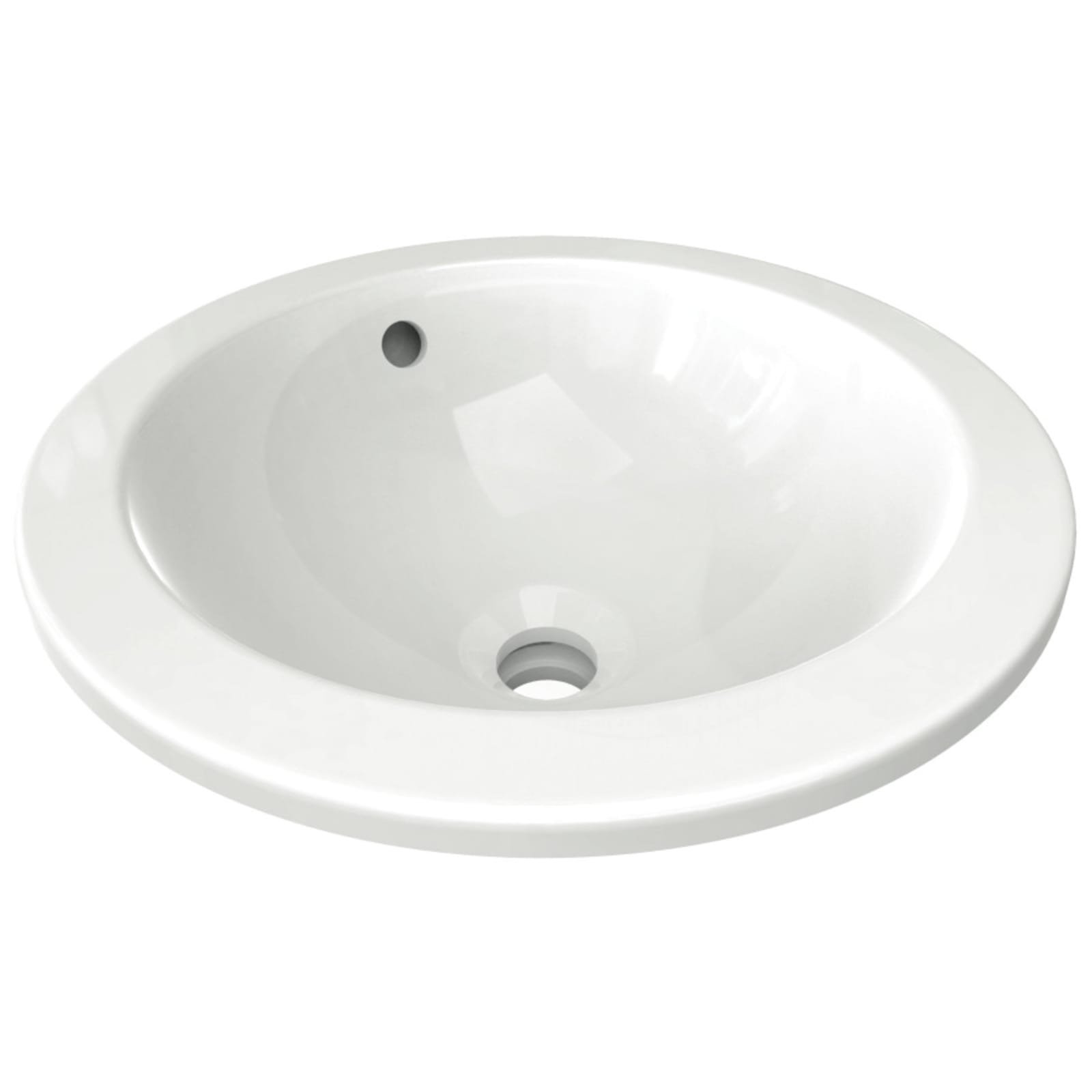 CONNECT | ONDERBOUWWASTAFEL 380X380X165 MM GL WIT, ZONDER KG, MET OL