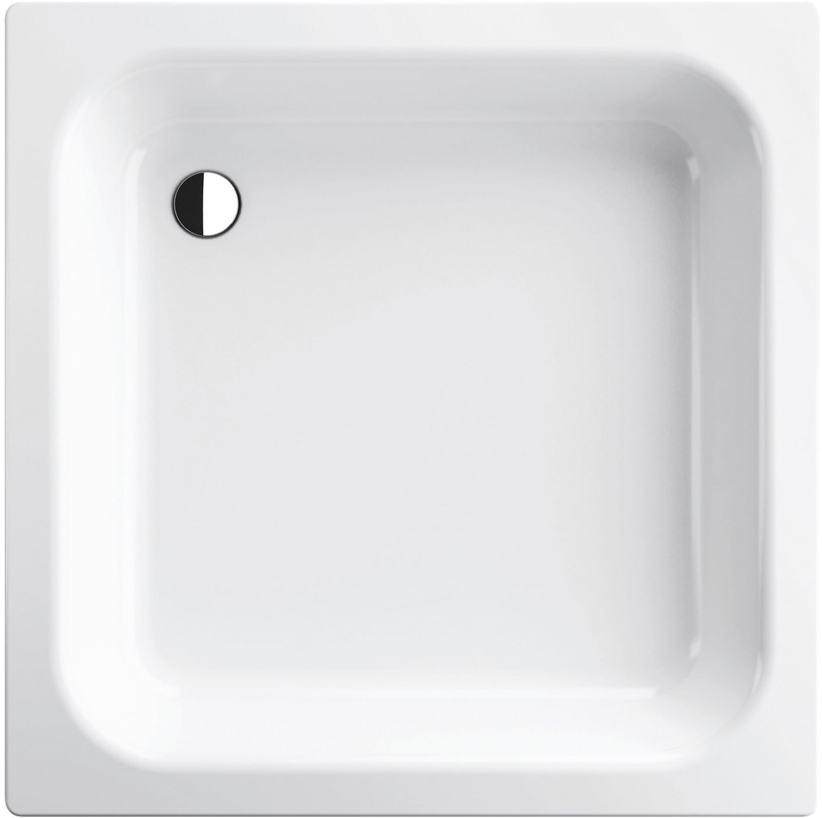 Bette BetteQuinta, Douchebak, vierkant, vlak, 700 x 700 x 150mm (LxBxH), wit