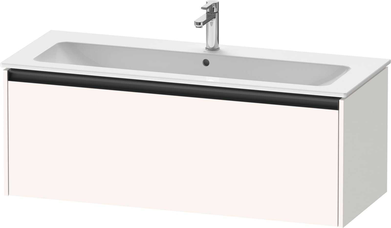 Duravit Ketho.2 Wastafelonderbouw hangend, Wit Supermat, rechthoekig, aantal grote lades: 1 – K25065084840000