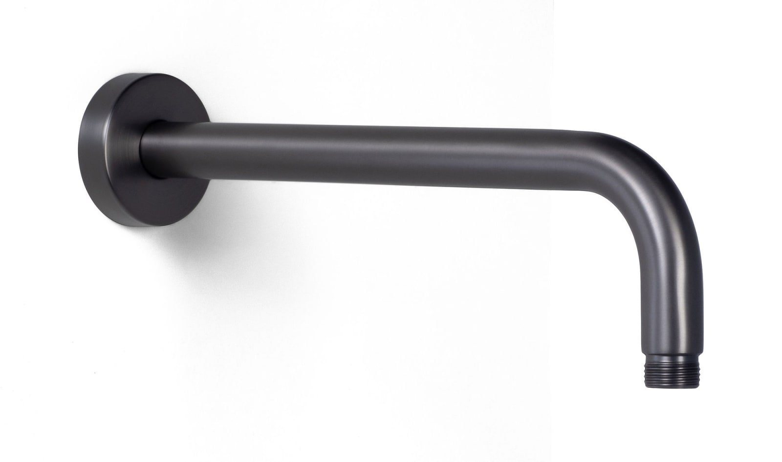 Blue Label Brondby 1/2" douche-arm 30cm met rozet, gun metal