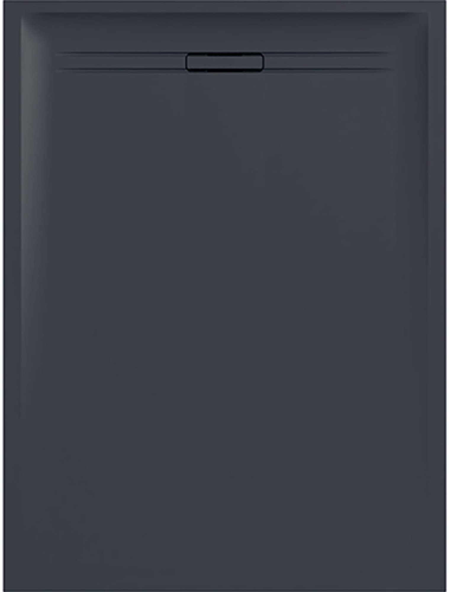 Geberit Sestra douchevloer, rechthoek, afvoer horizontaal achter, antisliplaag, inbouwhoogte 40mm, bxl 800x1200mm, grafiet/leisteen