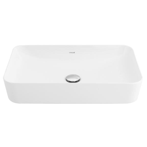 CREAVIT ULTRA KERAMISCHE OPBOUW WASTAFEL (60X40CM) - WIT