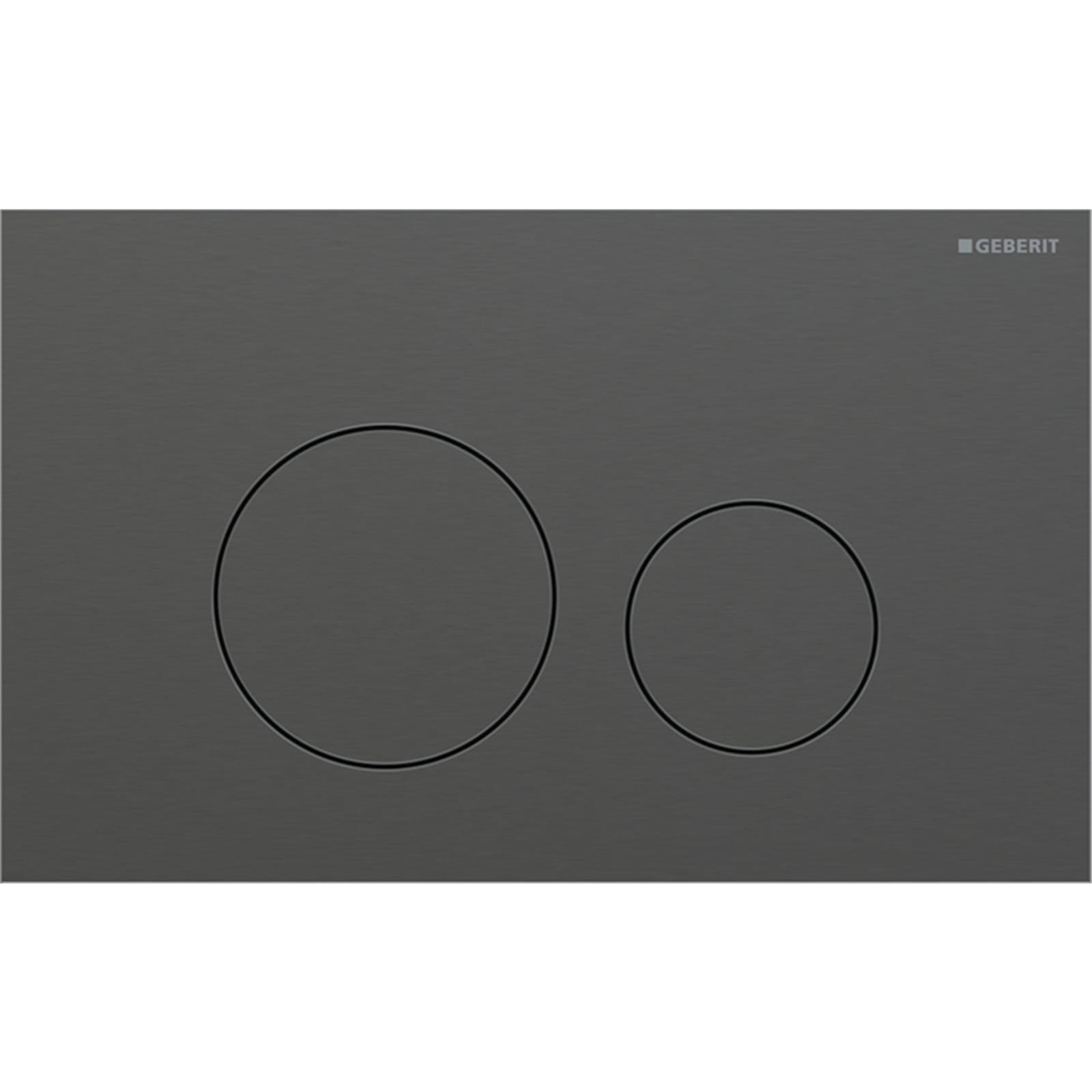 Geberit Sigma40 bedieningsplaat 2-toets spoeling, round, zwartchroom