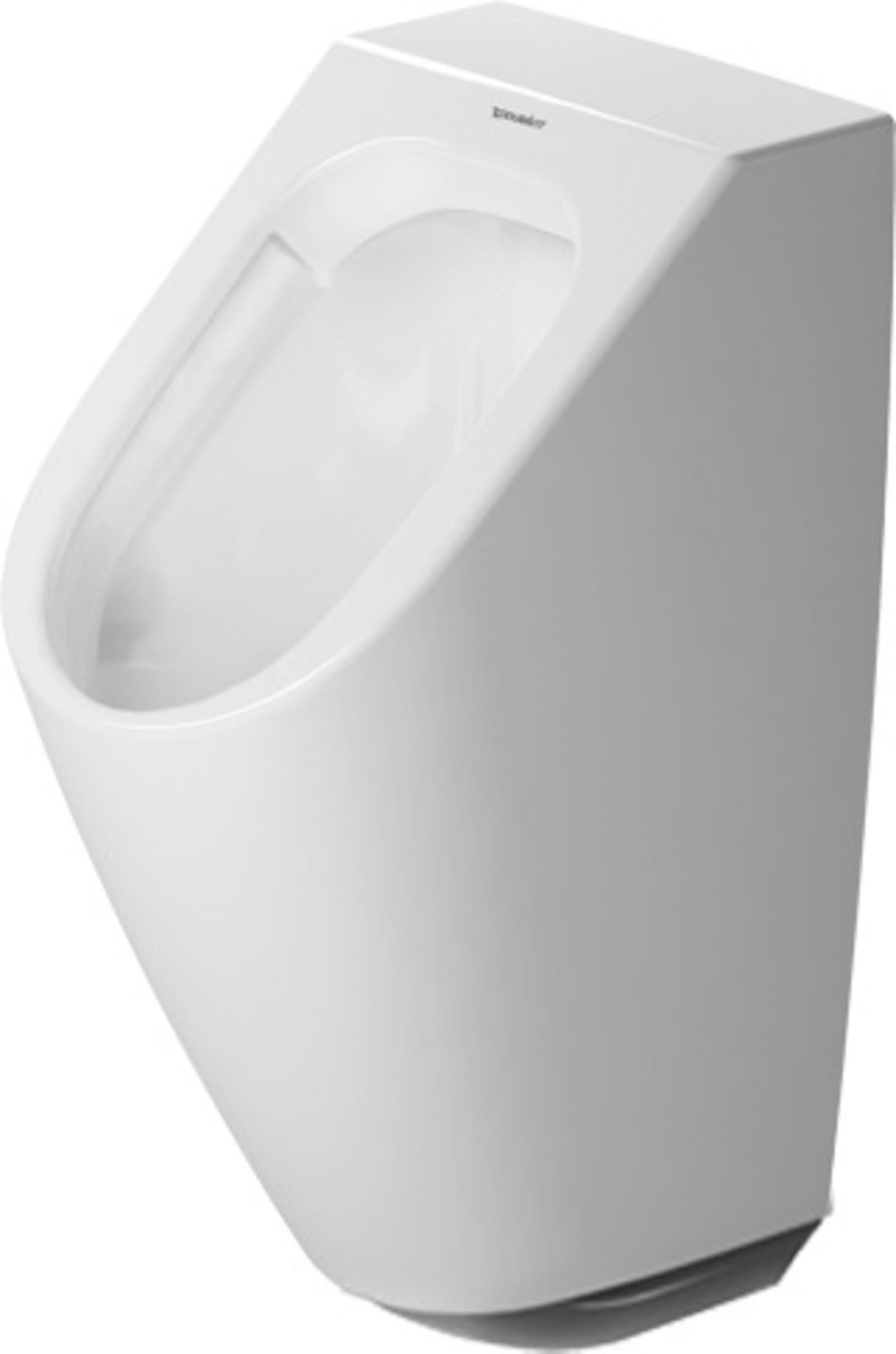Duravit urinoir rimless 0,5 L zonder vlieg, elektronisch, batterijvoeding, verdekt toevoer, afv horiz incl sturing, bevestiging, wit