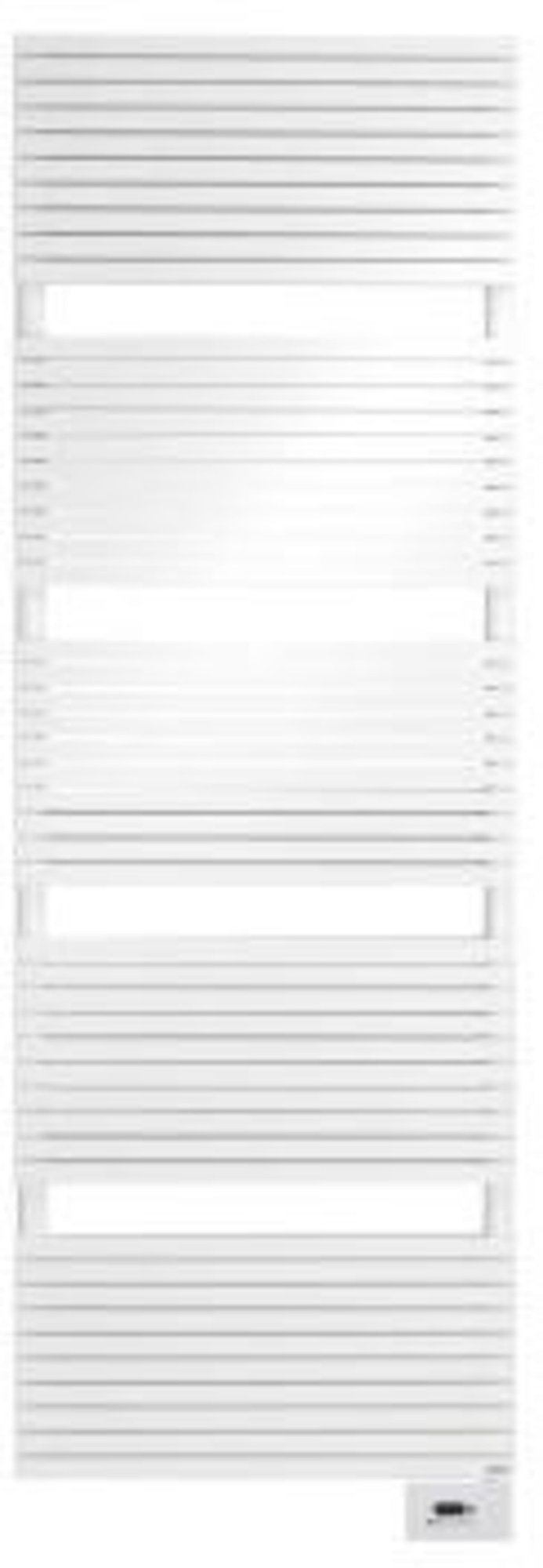 Vasco Carré CB-EL elektrische radiator 1000W, wandmodel, verticaal, hxbxd 1377x600x61mm, wit RAL9016