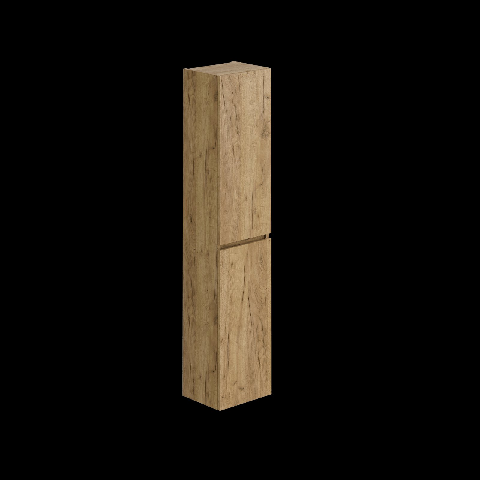 Blue Label Mette hoge kast 35x29x165 cm (bxdxh), 2x linksdraaiende deuren met soft close, greeploos, navarro eiken 165x35x29 (hxbxd)