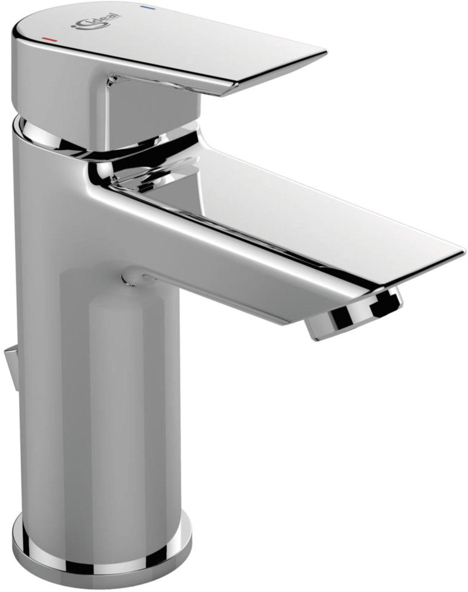 Ideal Standard Tesi wastafelkraan, eengreeps, waste, vast, 159mm hoogte, 99mm hoogte kraanmond, 93mm voorsprong, chroom-look (1200090447)