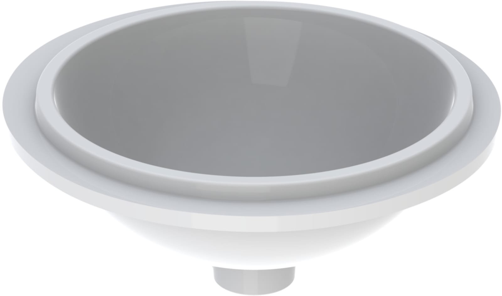 Geberit VariForm, Wastafel, rond, onderbouw, 1x waskom, keramiek, 390 x 390 x 181mm (BxDxH), wit