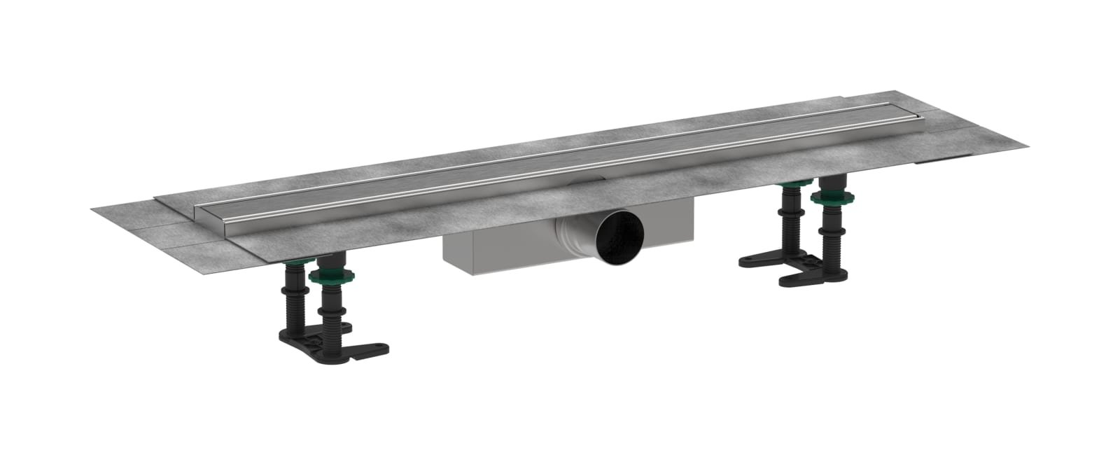 Hansgrohe RainDrain Compact compl.set douchegoot 700 standaard installatie Brushed Stainless Steel