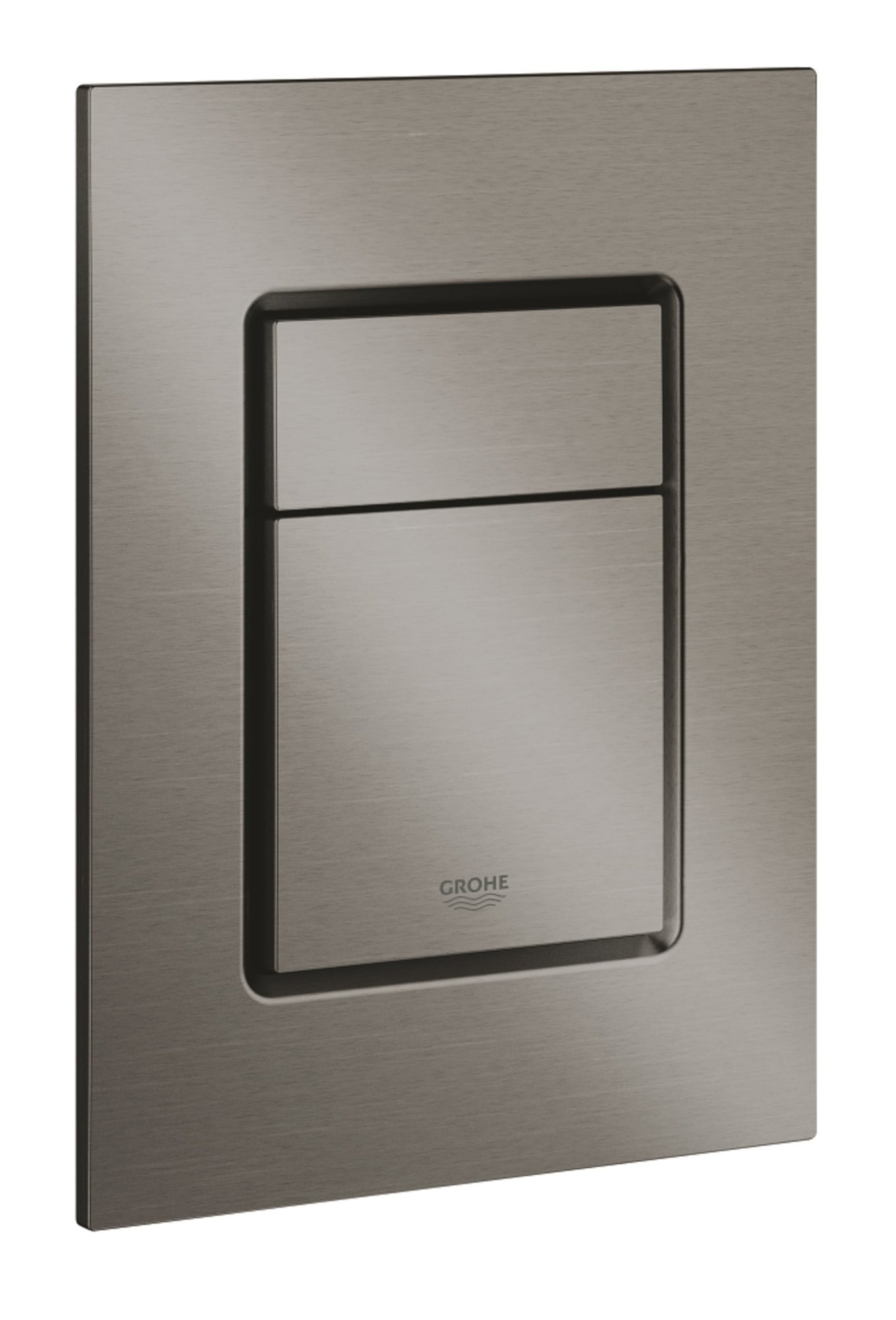 Grohe Skate Cosmopolitan S Bedieningsplaat mechanisch, tweeknops, 172 x 130mm (LxB), kunststof, hard graphite geborsteld