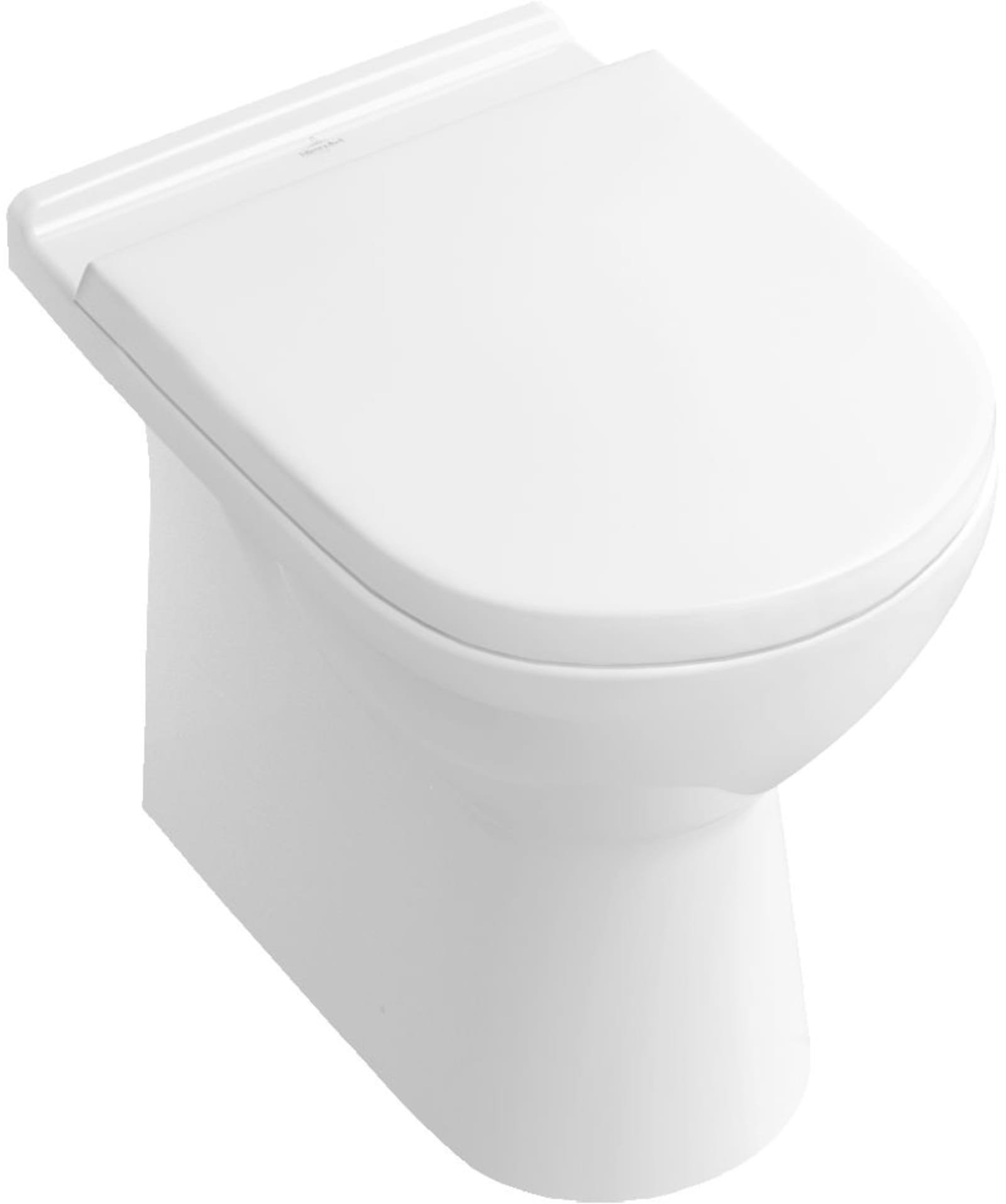 Villeroy & Boch, O.Novo closetzitting met deksel, scharnier: RVS, top montage, kleur: wit