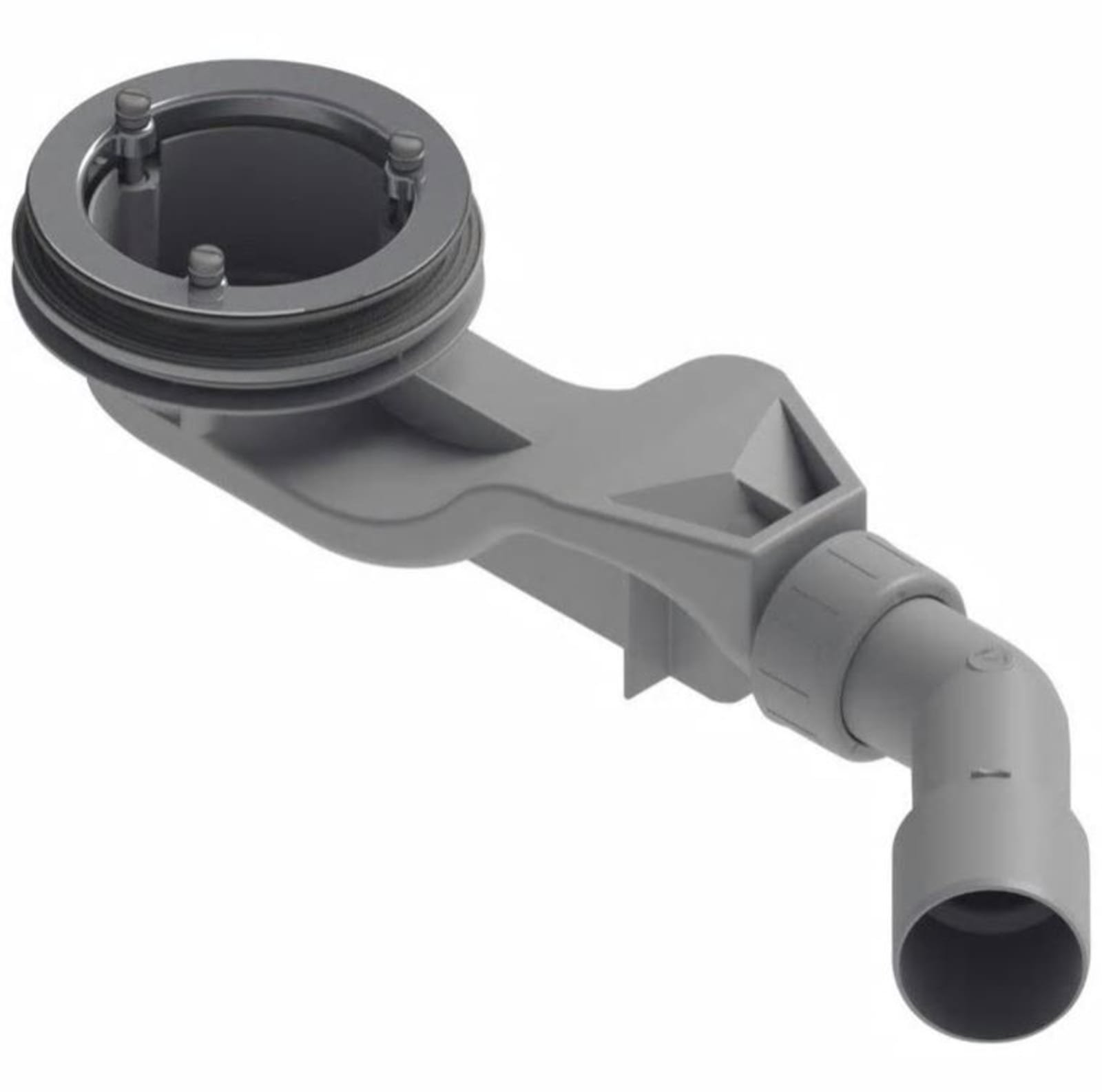 Bette BetteSolid, Afvoergarnituur, met zeef, horizontaal, 30mm waterghoogte sifon, 0,6l/s afvoercapaciteit, chroom