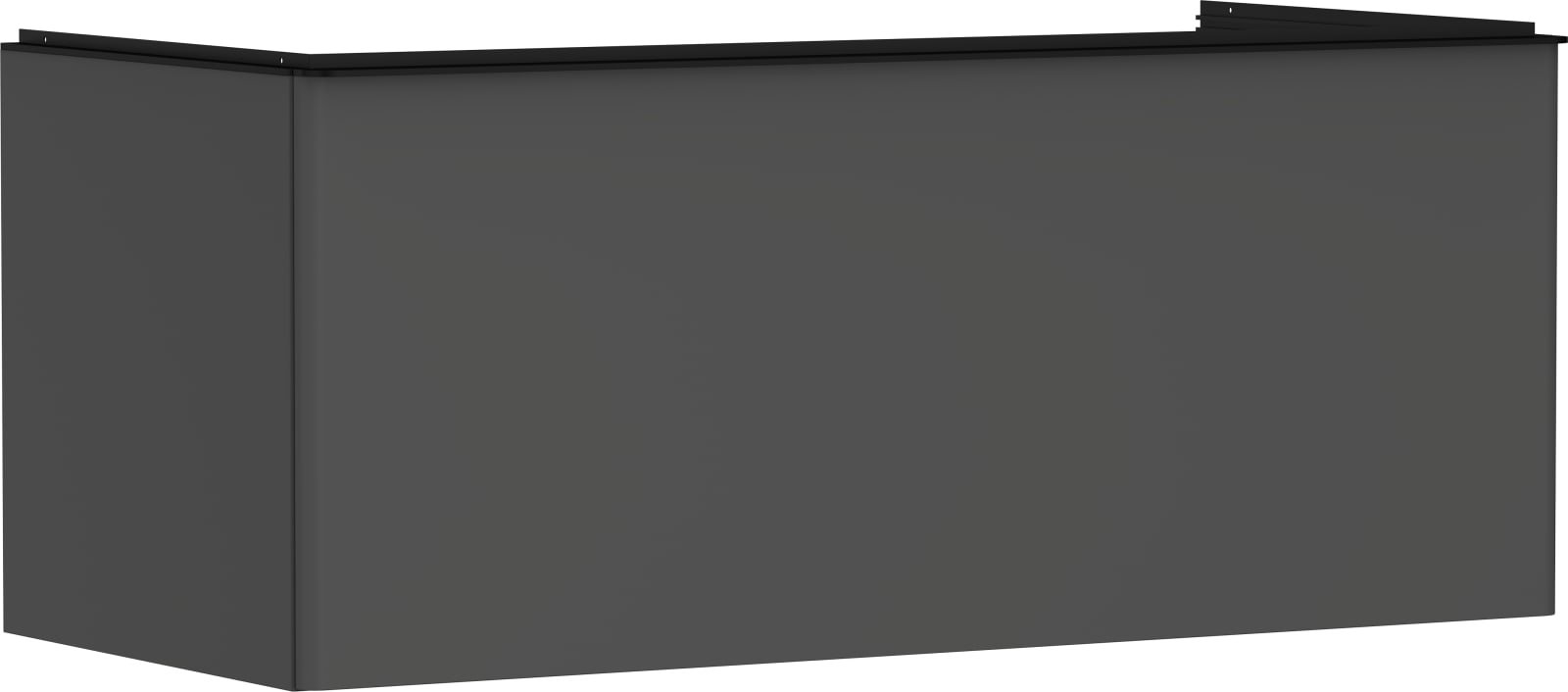 Hansgrohe Xelu Q meubel Diamond Matt Grey 1180/550 met 1 lade consoles met countertop inbouw wastafel geslepen (1200771373)