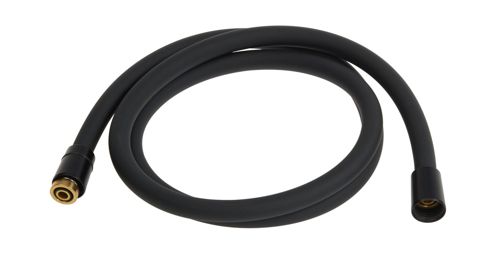 Blue Label Brondby, doucheslang, 1/2" x 1/2", lengte slang 150cm met gladde buitenkant, mat zwart