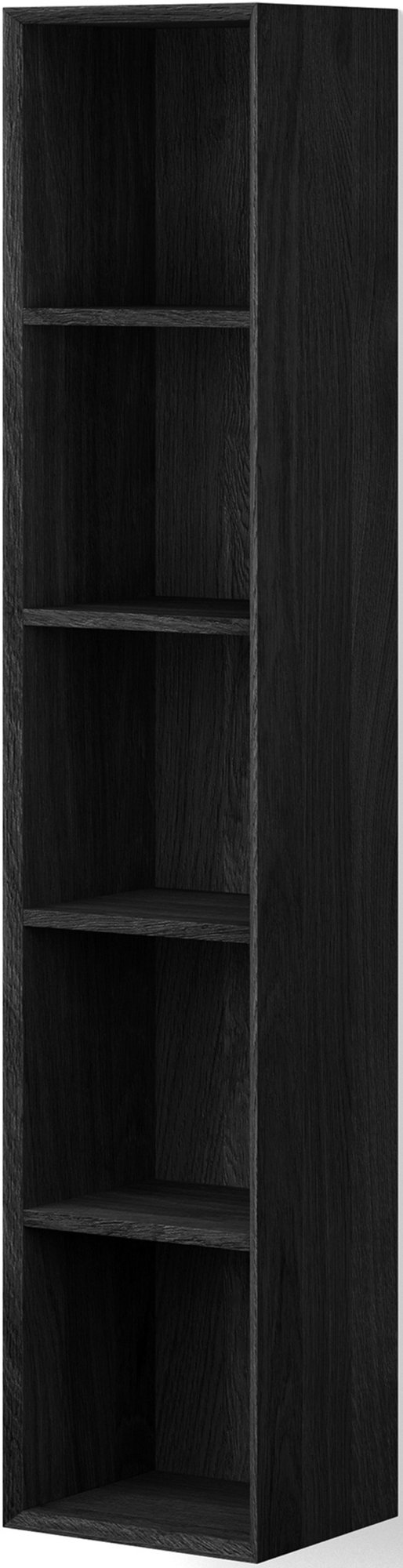 Wooden Cabinet Facet Regal 175x35 cm kleur black