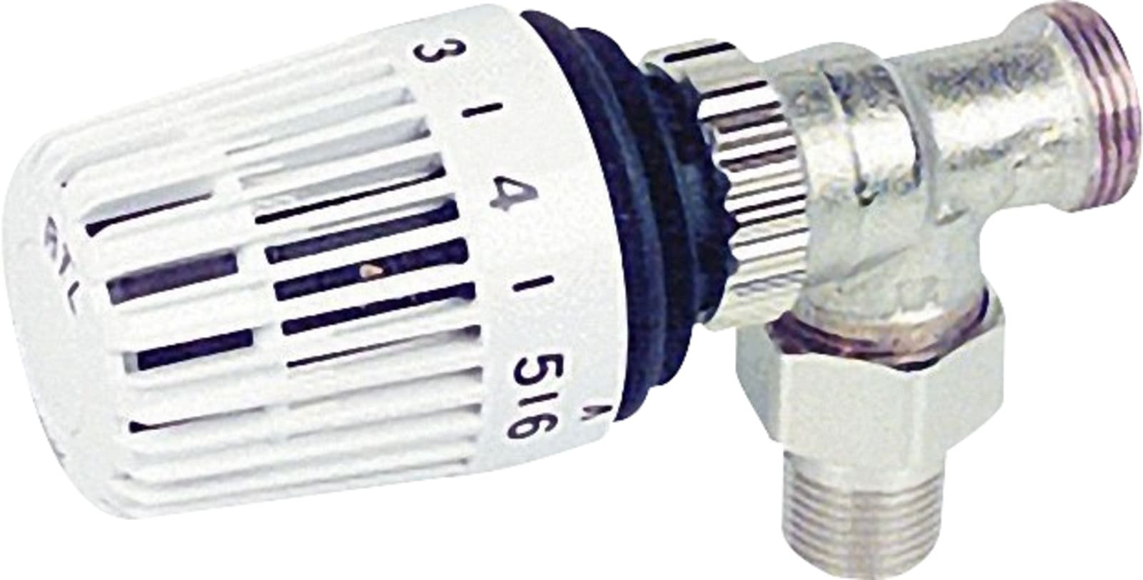 Heimeier RTL ventiel, 3/4" (buitendraad) Haaks