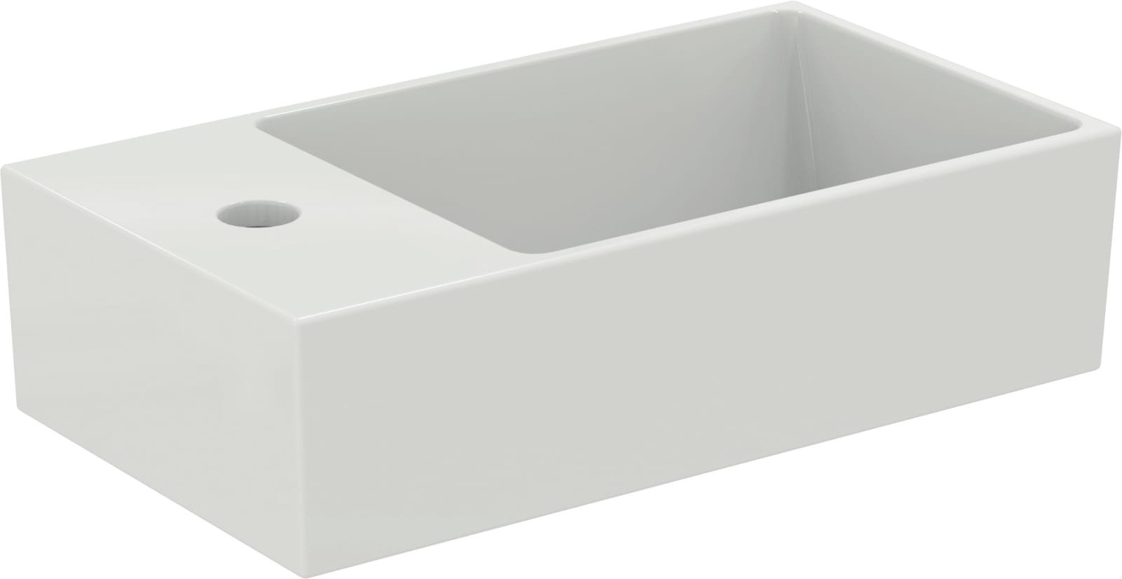 EXTRA | FONTEIN 450X250X150 MM GL WIT, 1 KG, MET OL (LINKS, GESL)