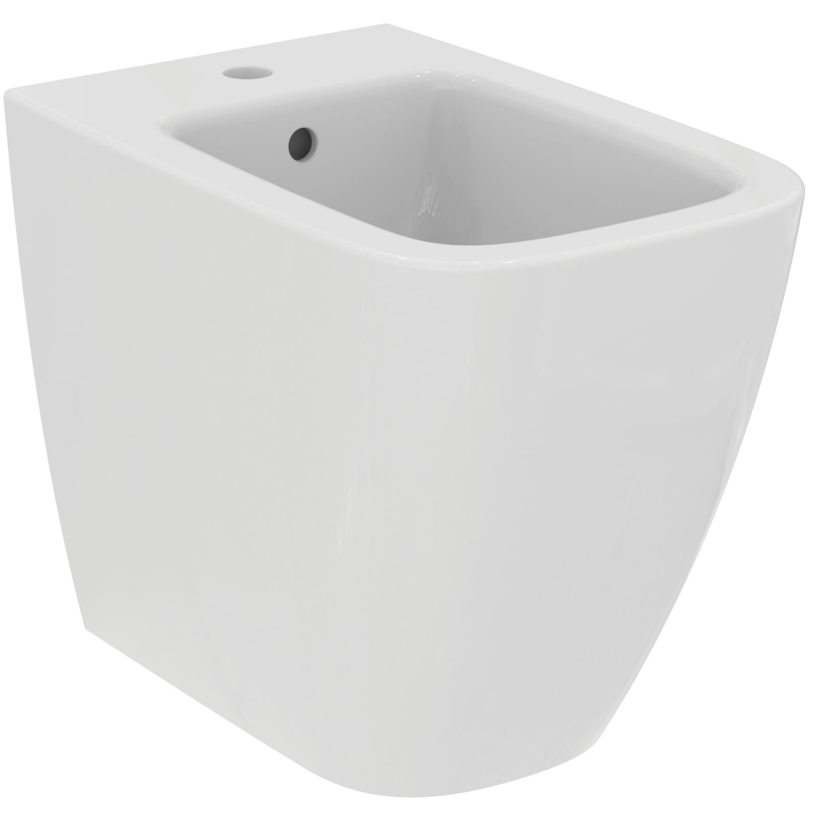 I.LIFE B | STAAND BIDET 355X540X430 MM GLANZEND WIT, 1 KG, MET OVERL