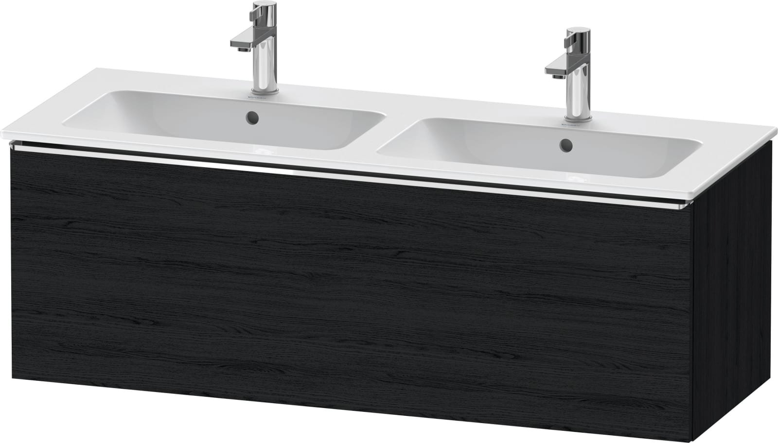DURAVIT D-Neo Wastafelonderbouw hangend Eiken zwart Mat (1200897594)