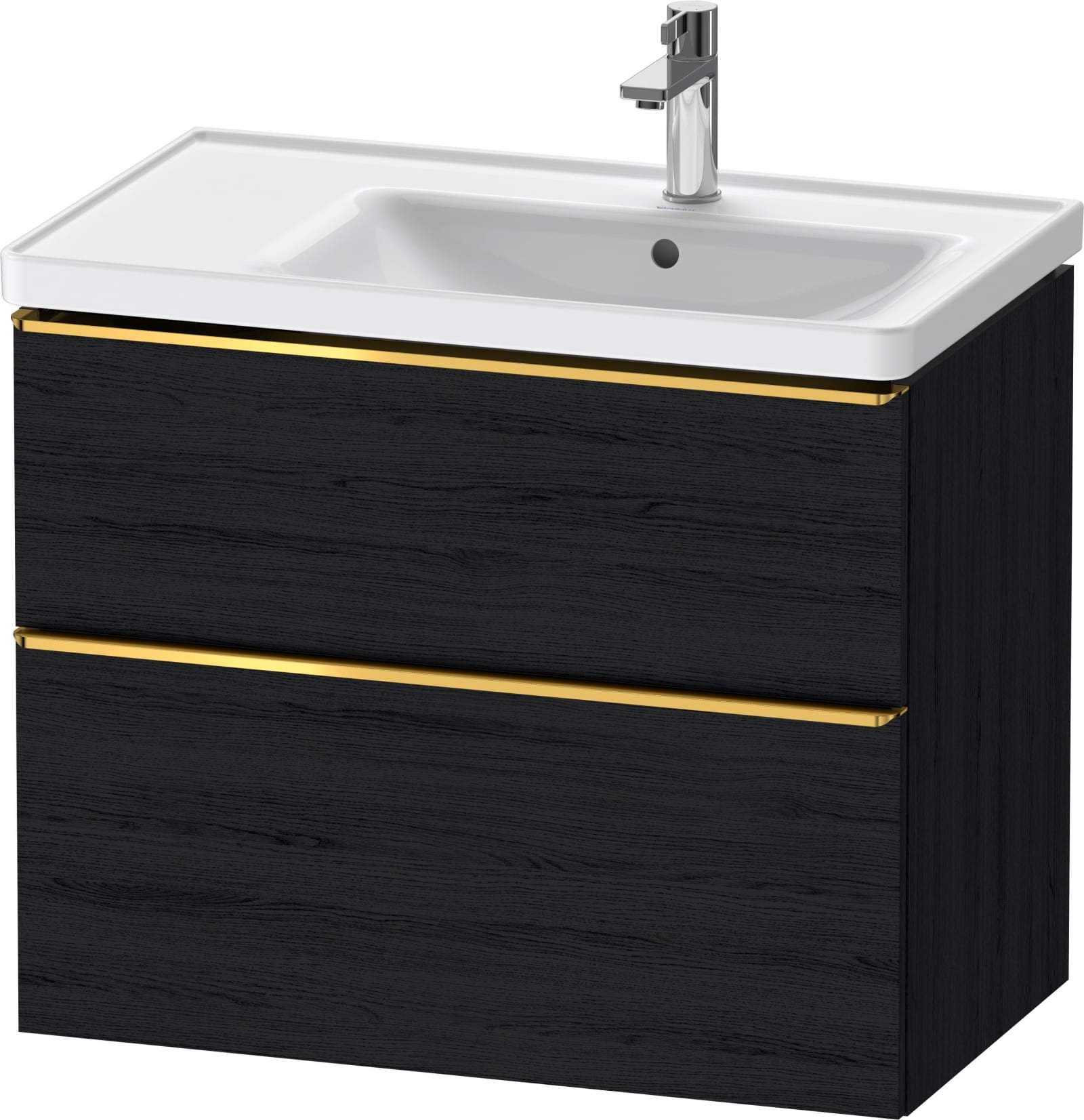 DURAVIT D-Neo Wastafelonderbouw hangend Eiken zwart Mat (1200896209)