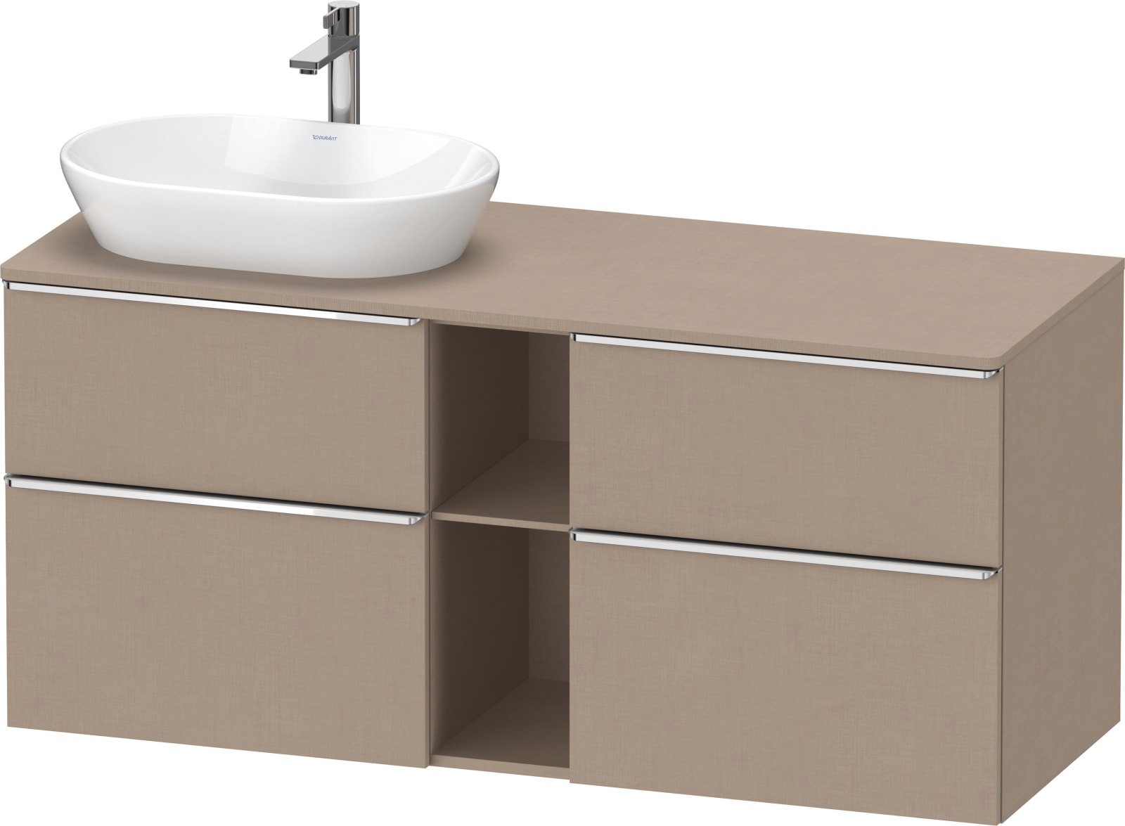 D-Neo Console wastafelonderbouw hangend Linnen Mat (1200896017)