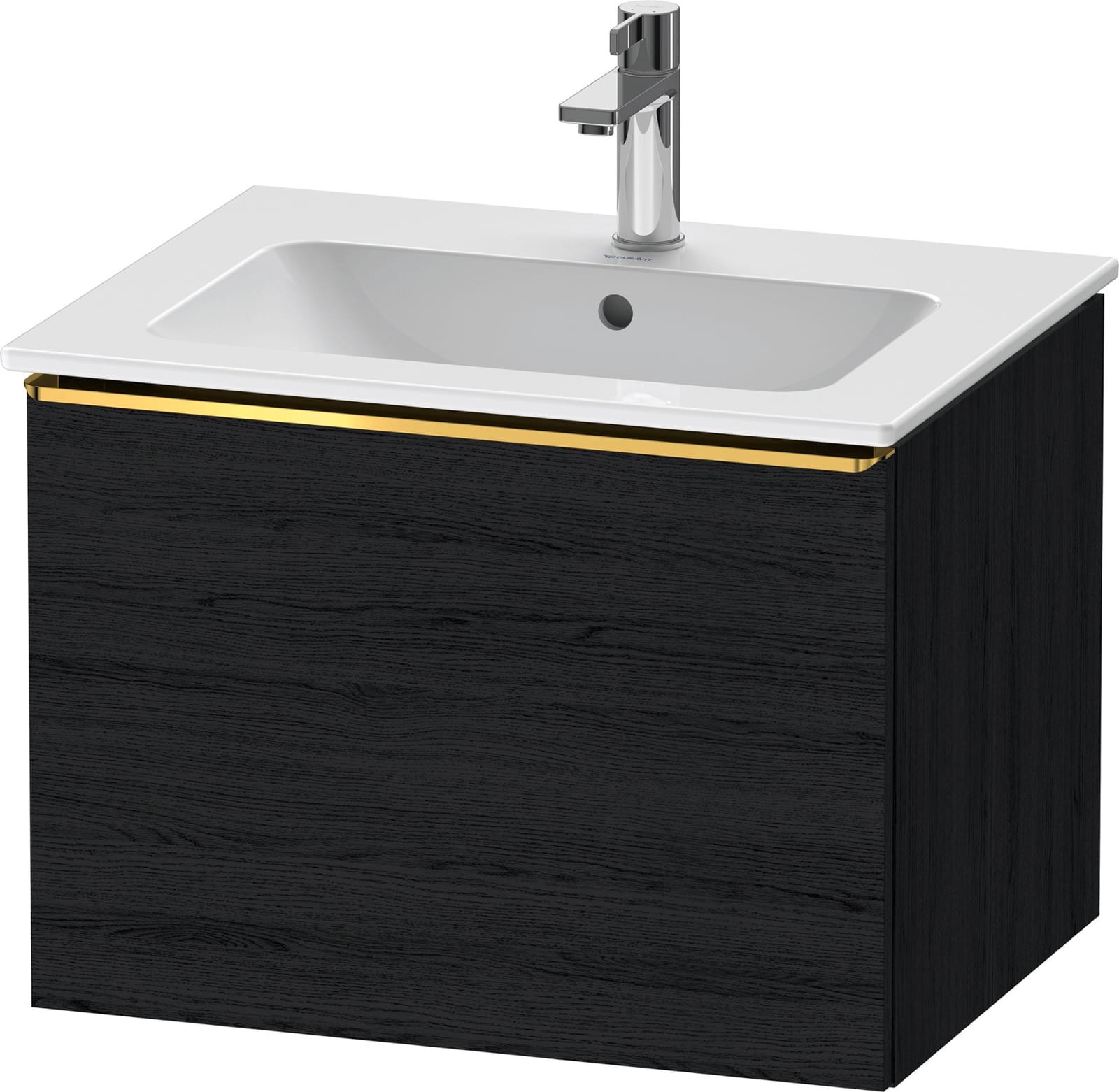 DURAVIT D-Neo Wastafelonderbouw hangend Eiken zwart Mat (1200895885)