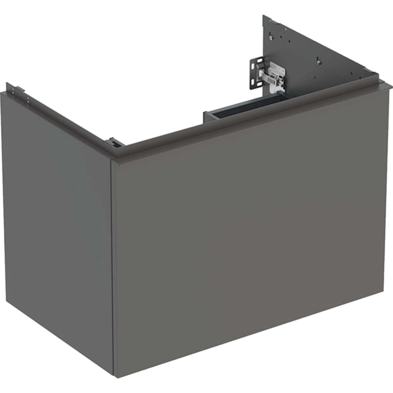Geberit Acanto wastafelonderkast 1 lade 1 binnenlade B75 Lava