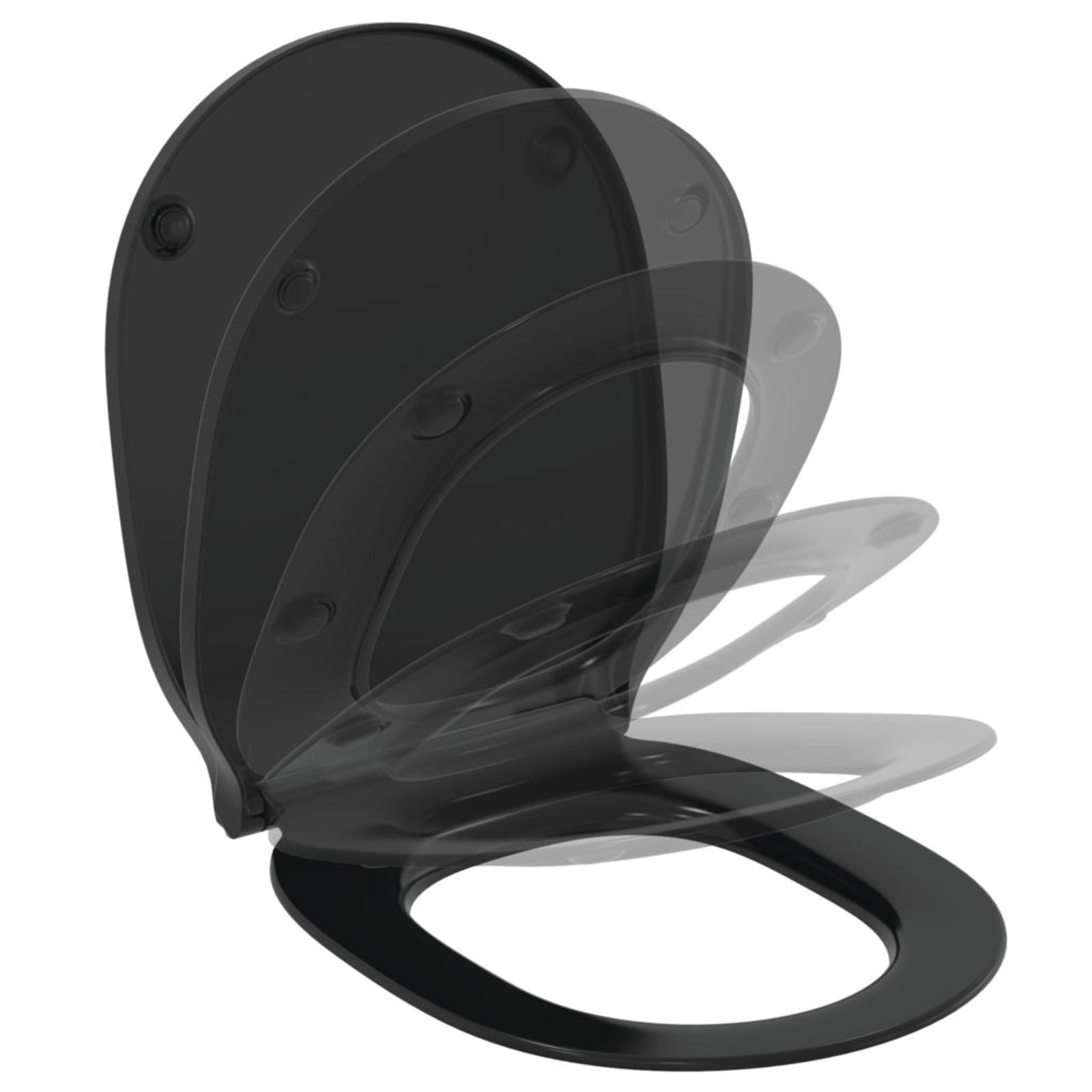 CONNECT AIR | CLOSETZITTING WRAPOVER 365X445X50 MM SILK BLACK | SOFTCL