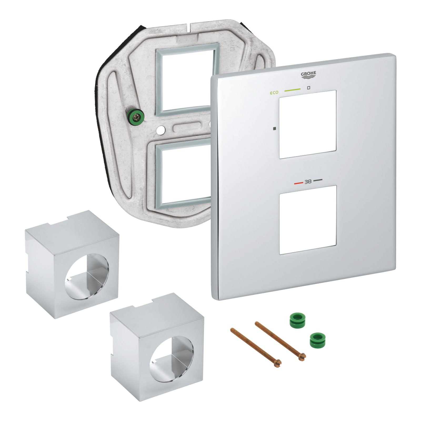 Grohe, kraanrozet, chroom, buitendiameter, klemmend (1000753081)