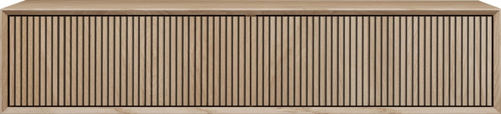 LoooX Wooden Facet Stripes 140cm 2 lades, old grey