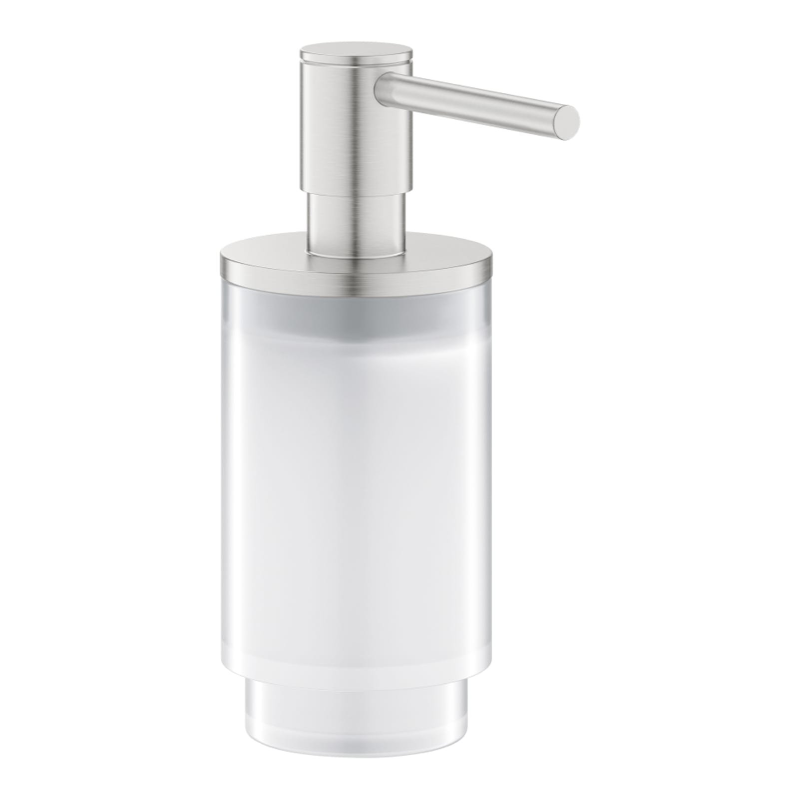 Grohe Selection, Zeepdispenser, 120ml vulhoeveelheid, glas/metaal, supersteel (past in houder 41 027)