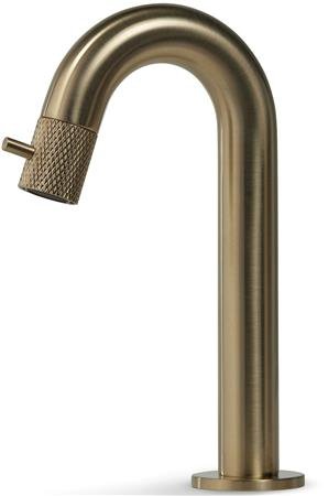 Blue Label Viby facet fonteinkraan laag model, geborsteld goud