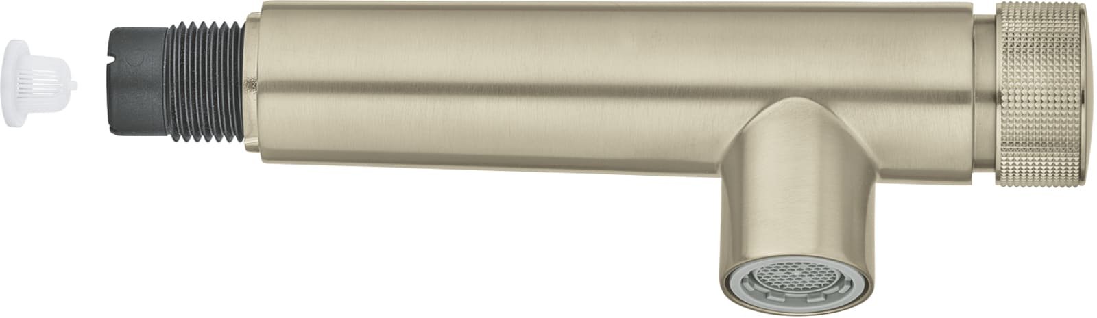 Grohe Spoeldouche nickel geborsteld mat licht grijs