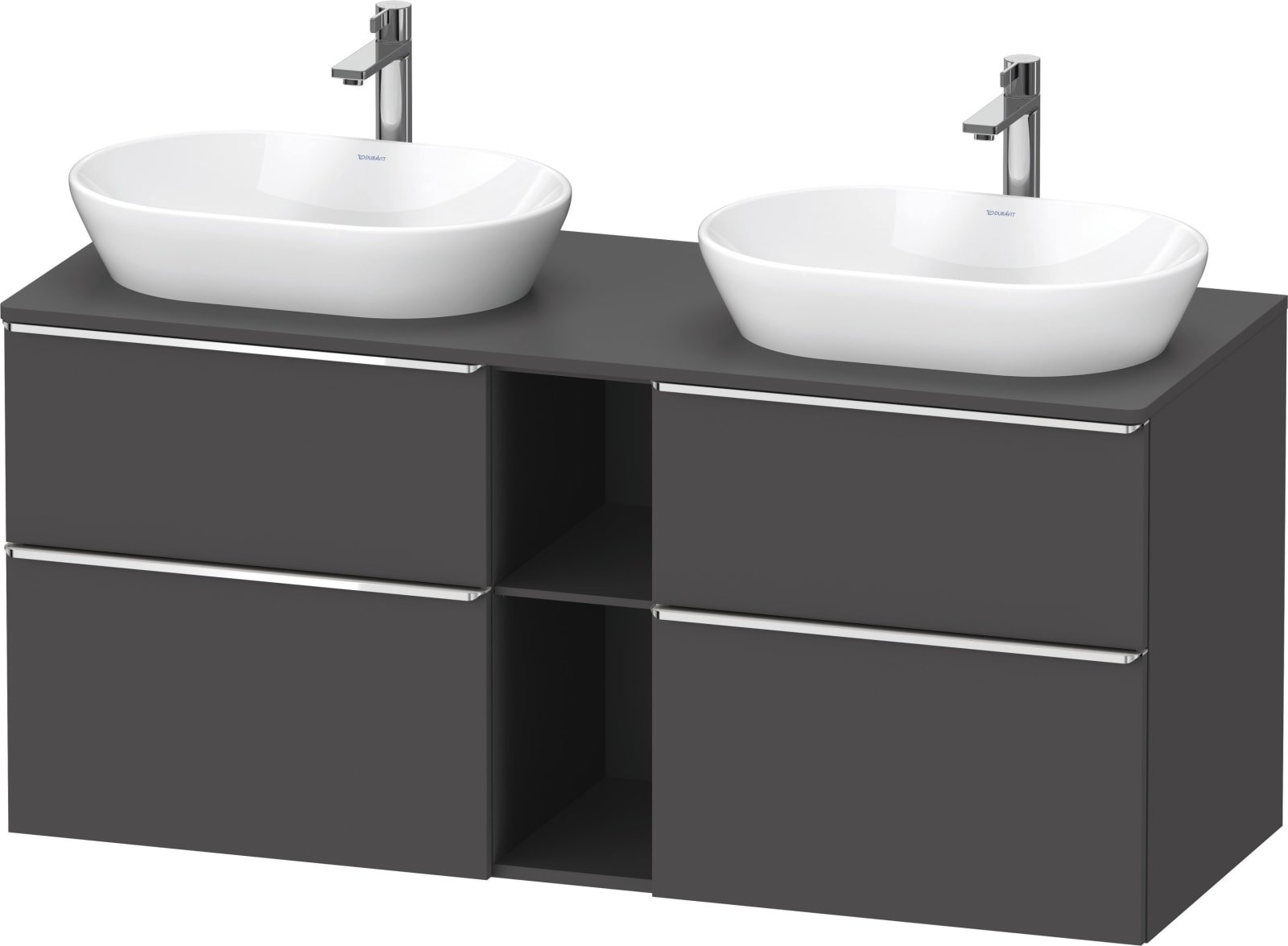 D-Neo Console wastafelonderbouw hangend Grafiet Mat (1200896005)
