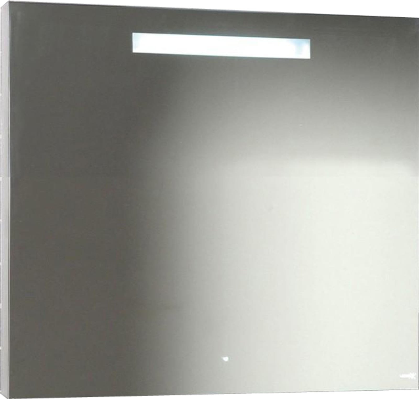 LoooX M-Line spiegel met verwarming en geïntegreerde LED verlichting horizontaal. Afmeting 600x600mm.