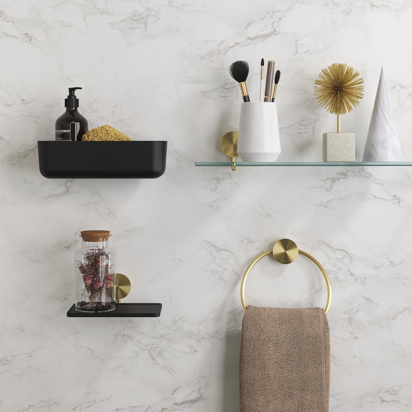 Geesa Opal planchet 60 cm, goud geborsteld