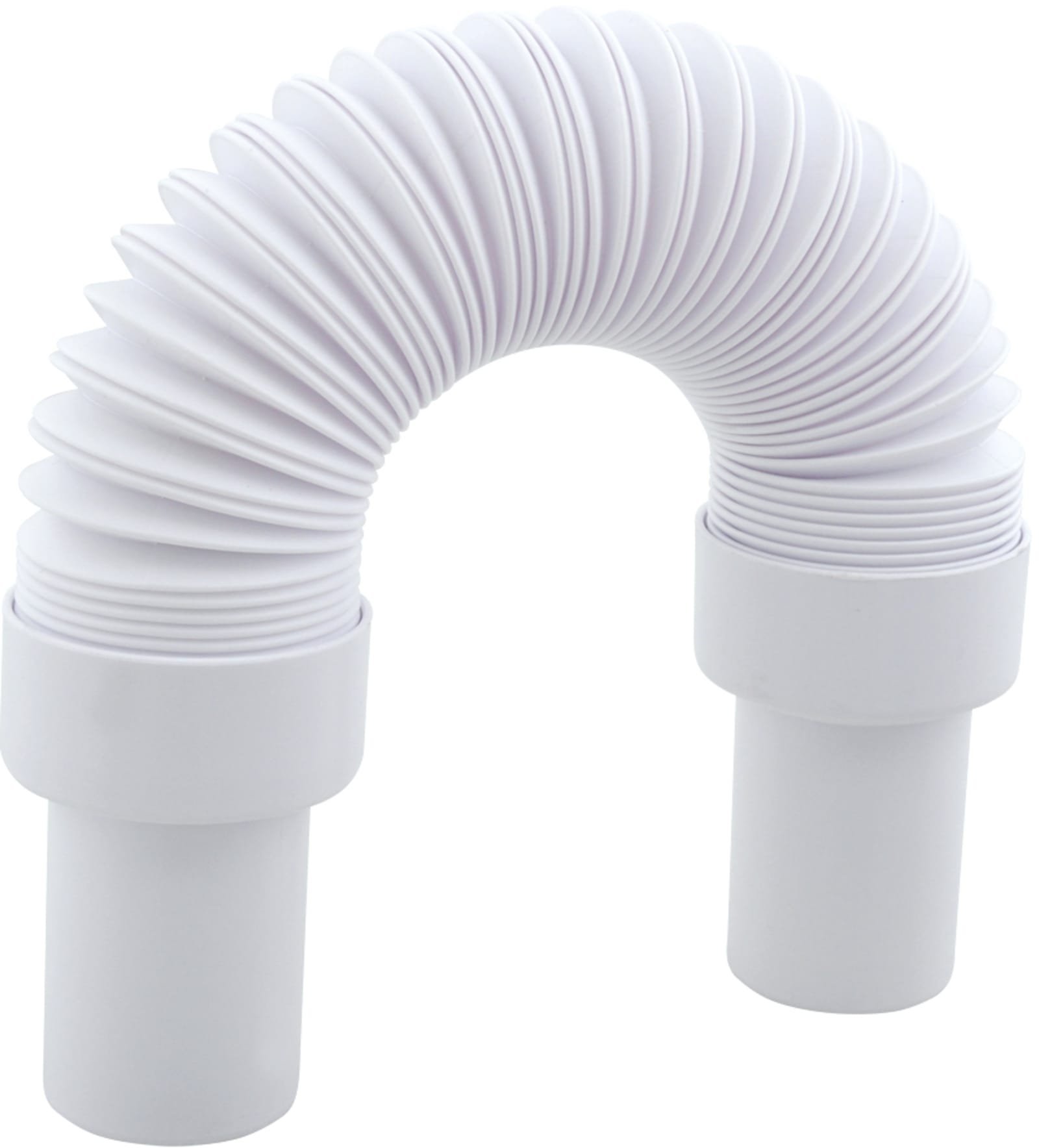 Walraven, McAlpine, Flexibele afvoerbuis, 1 1/4" x 32mm (schroefdraad x spie), 500mm lengte, PP, wit (voor alle sifon modellen)