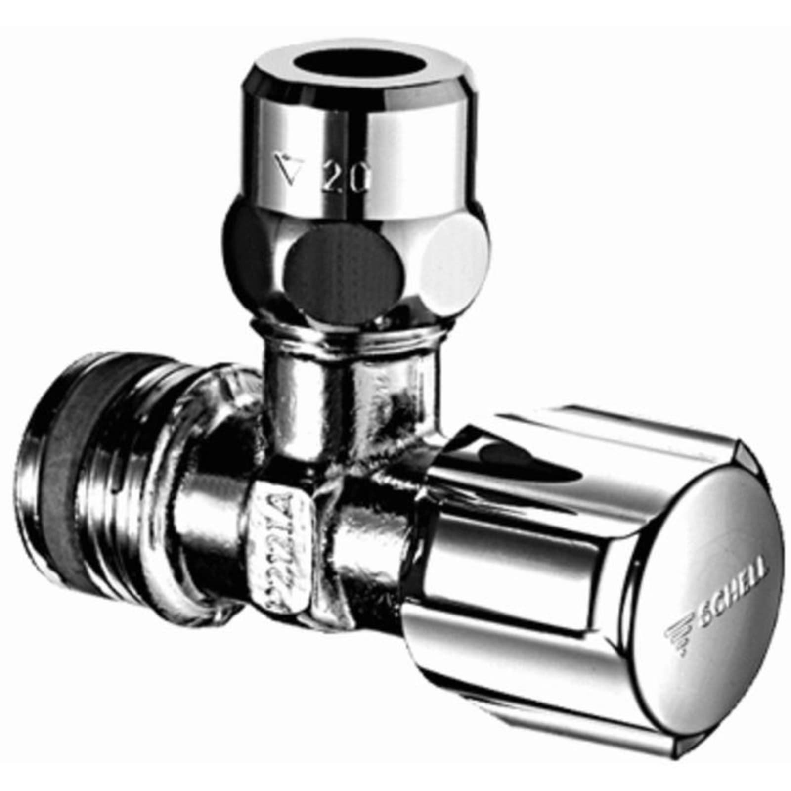 Chroom hoekstopkraan 3/8" bui x 10 knel