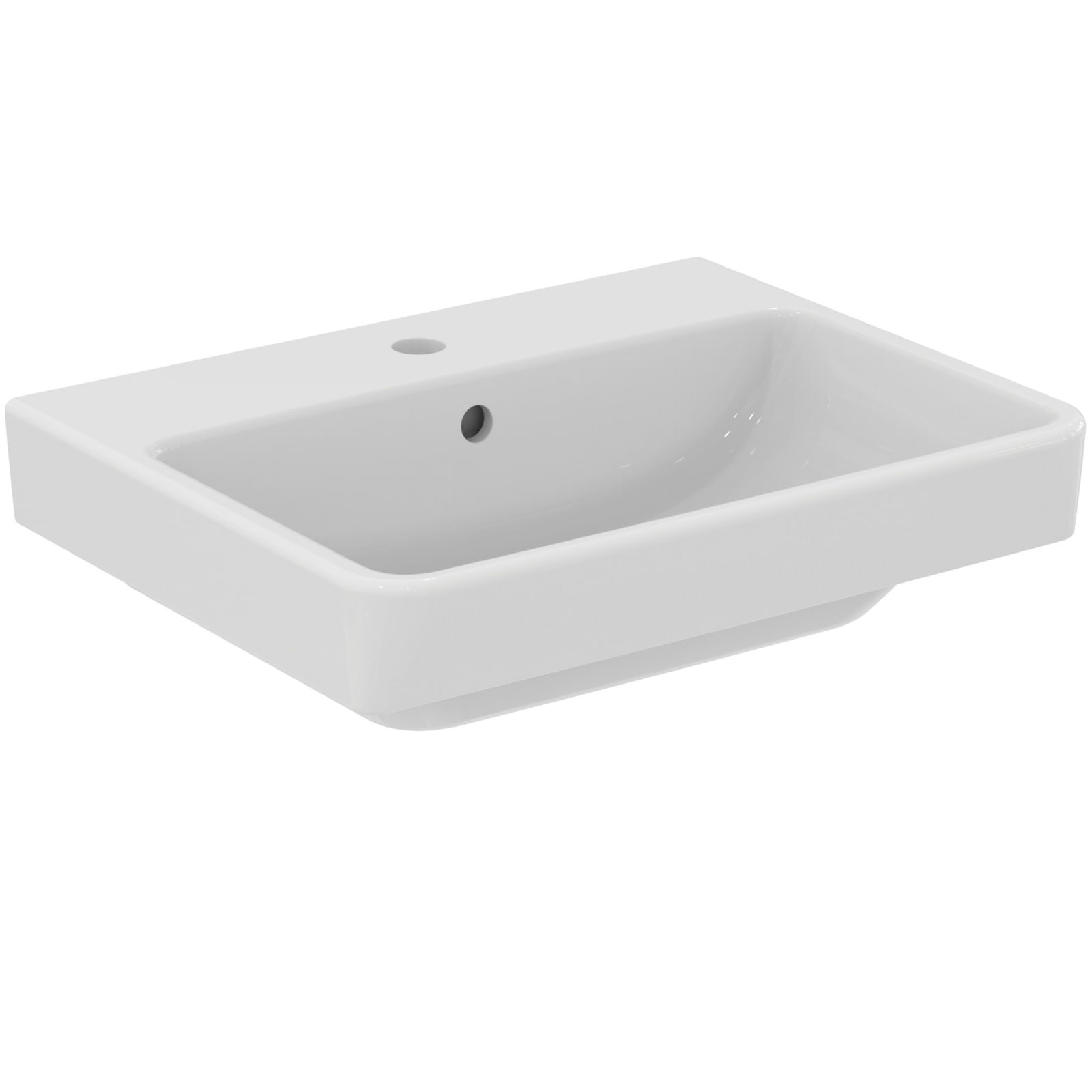 I.LIFE B | VANITY WASTAFEL 550X435X170 MM GL WIT, 1 KG, MET OL (BW)
