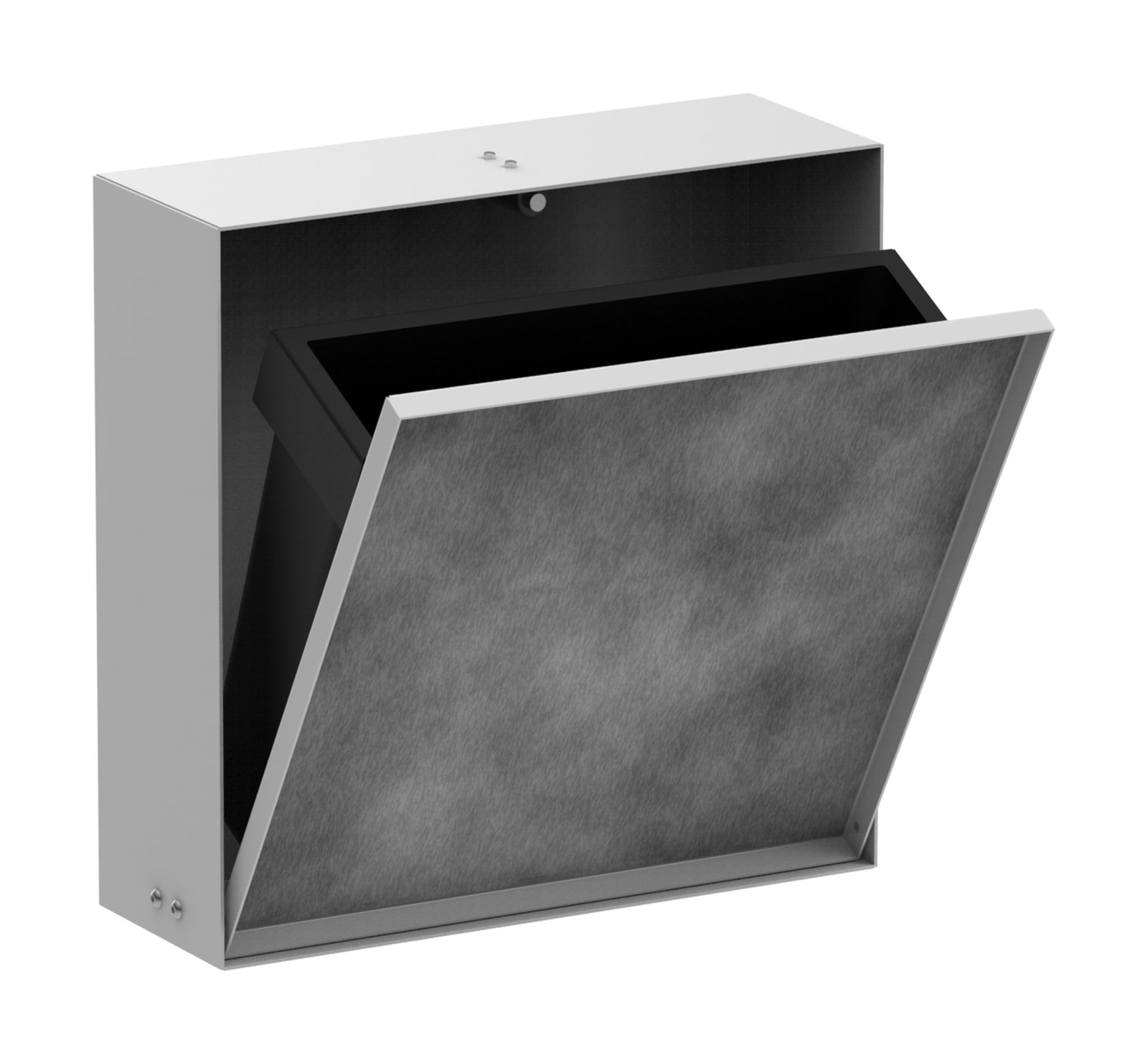 Hansgrohe XtraStoris Rock inbouw afvalemmer met betegelbare deur 300/300/100 mat wit
