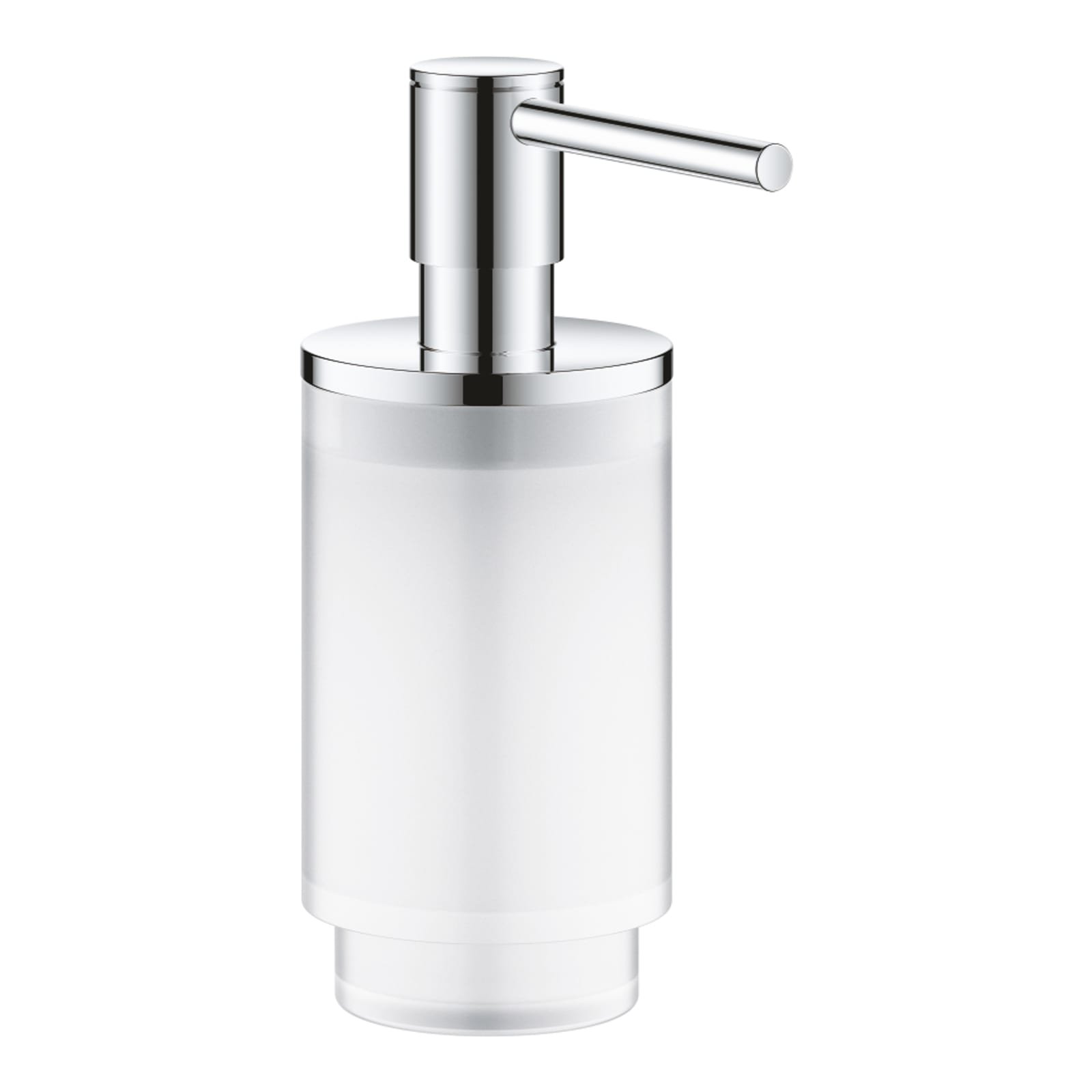 Grohe Selection, Zeepdispenser, 120ml vulhoeveelheid, glas/metaal, chroom (past in houder 41 027)