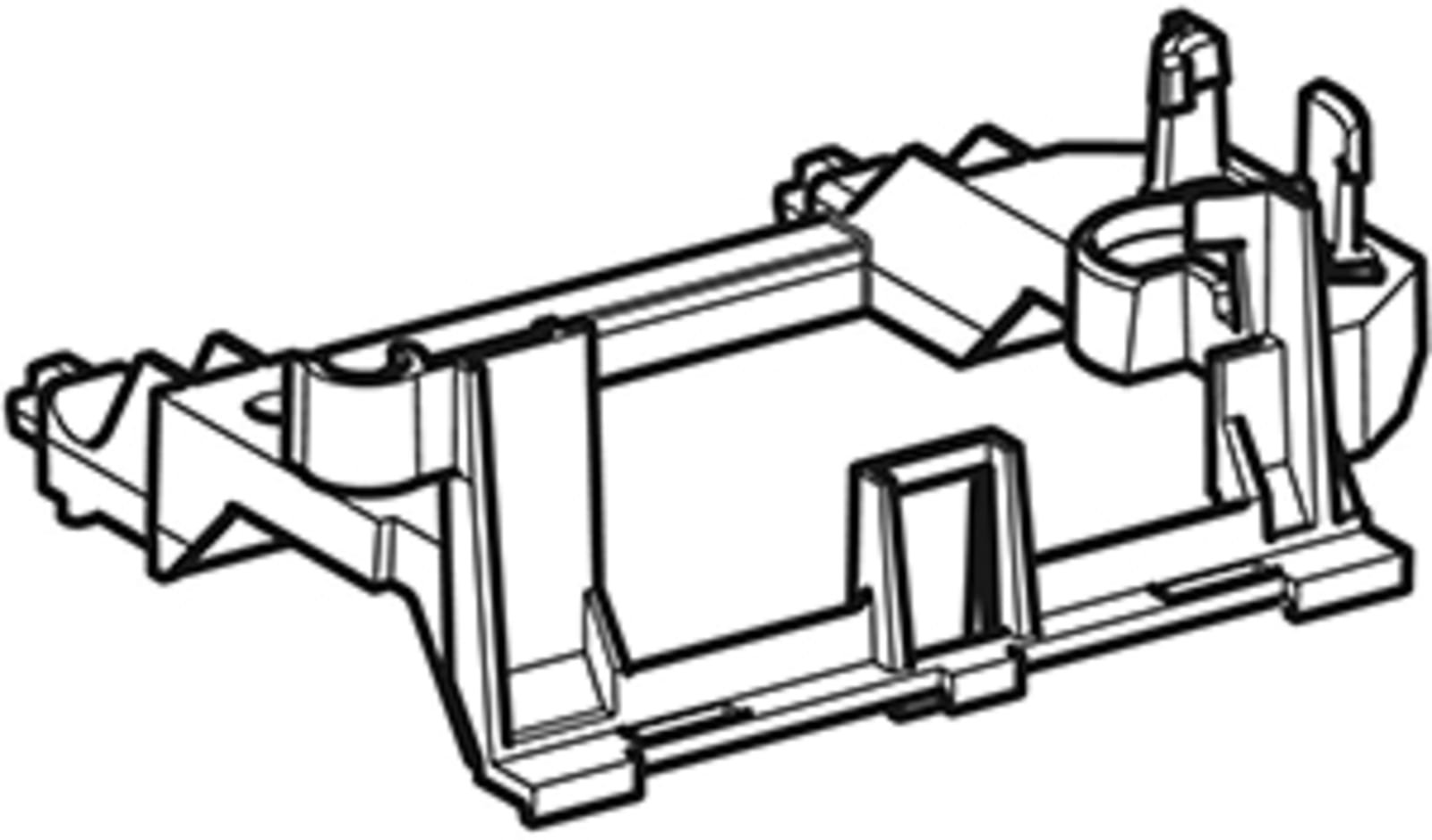 Geberit Ondersteuningsblok voor Servoheffer hydraulisch, voor Geberit Omega inbo