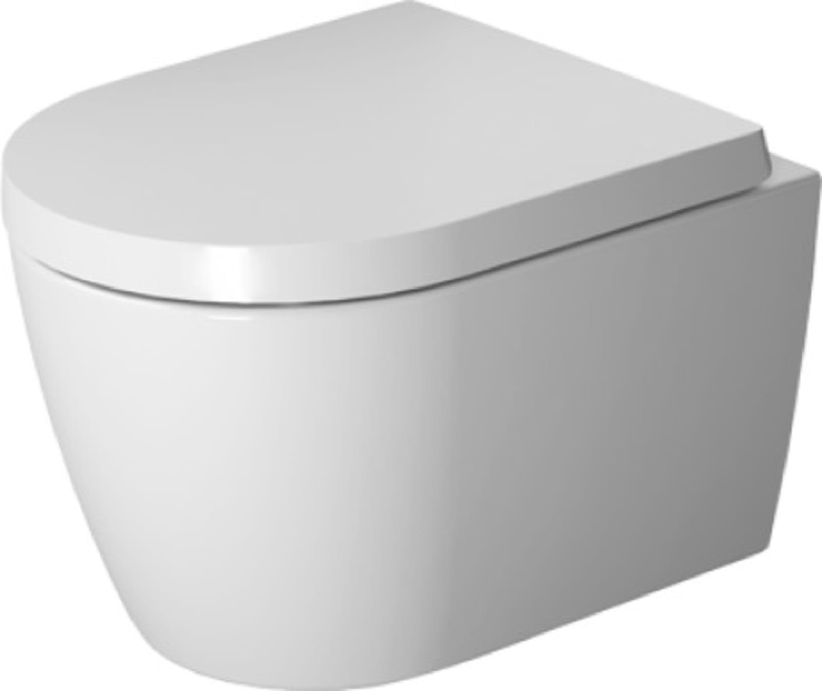 Duravit wandwc Compact rimless Pack bestaande uit: wandwc compact 370x480mm rimless en toiletzitting, wit