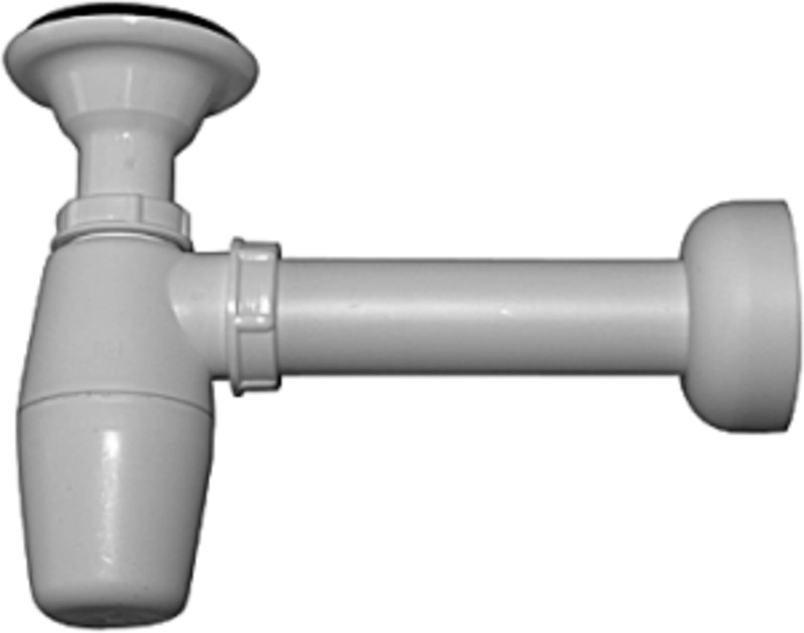Viega kunststof plugbekersifon 1.1/2"met muurbuis 40 mm wit