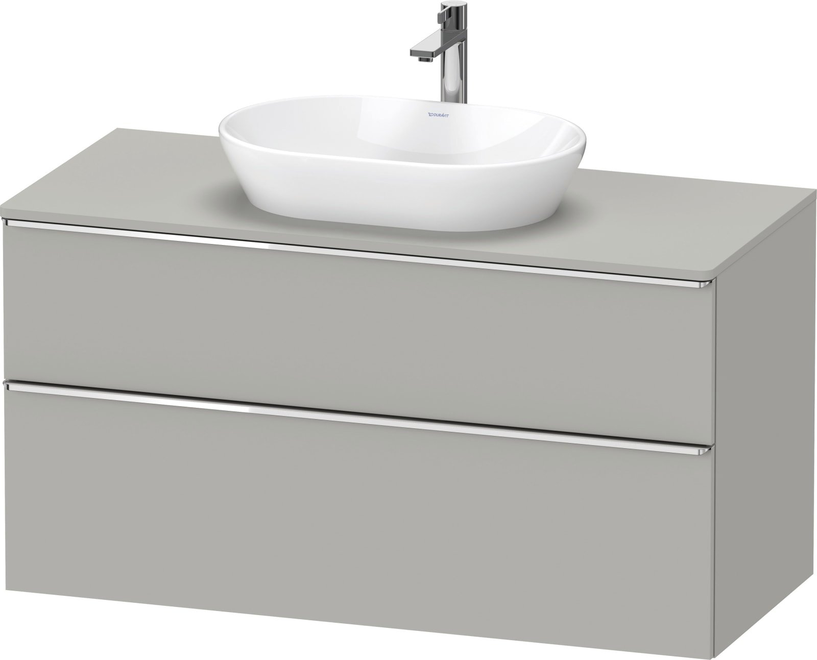 D-Neo Console wastafelonderbouw hangend Betongrijs Mat (1200895945)