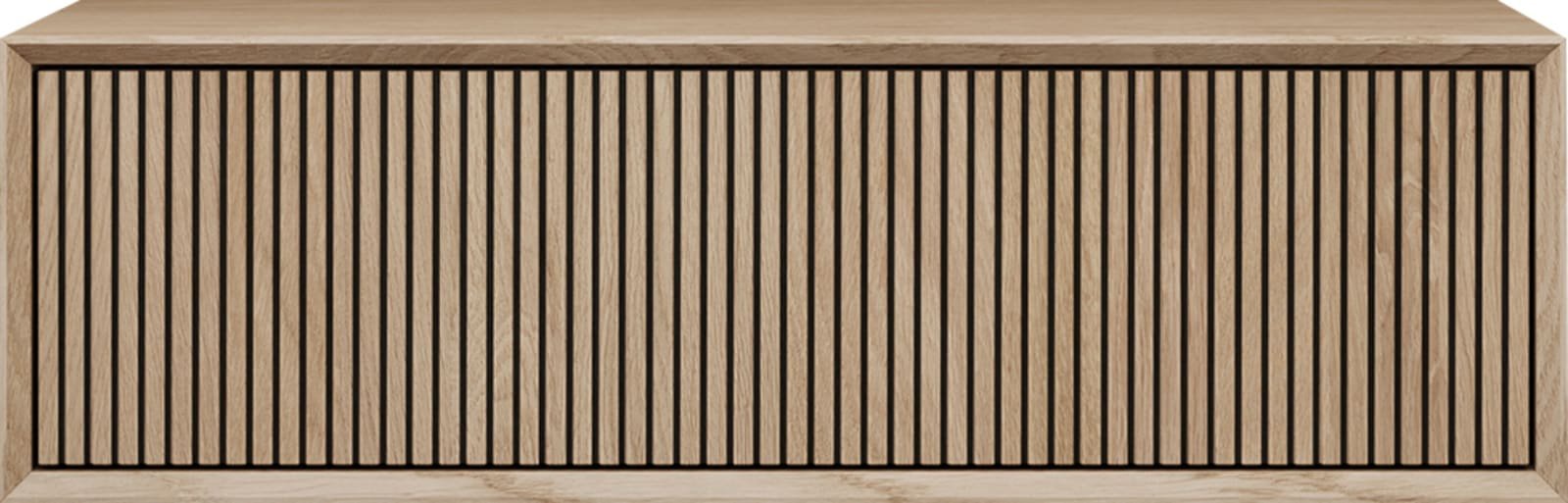 LoooX Wooden facet stripes 100cm 1 lade, old grey